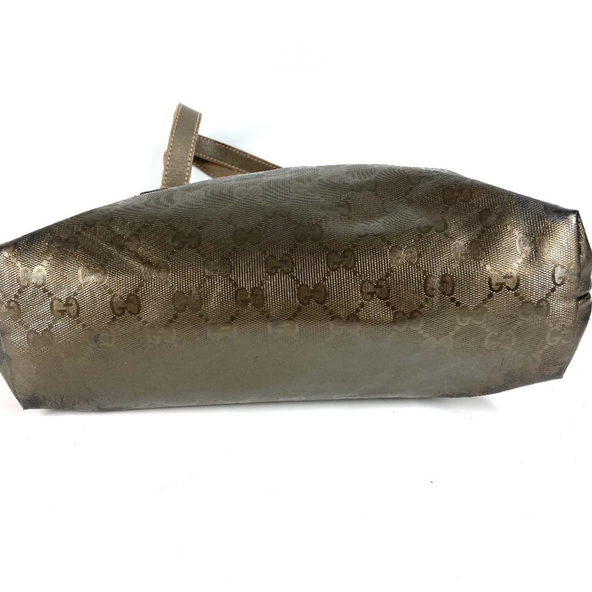 Gucci Metallic Brown Gg Imprimé Shoulder Bag Tote Bag (Pre-Owned)