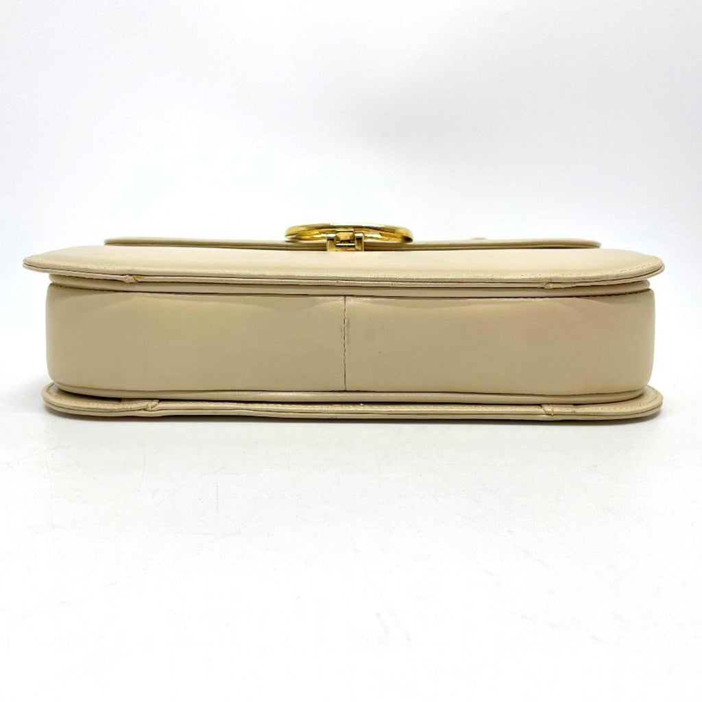 Celine Beige Leather Shoulder Bag