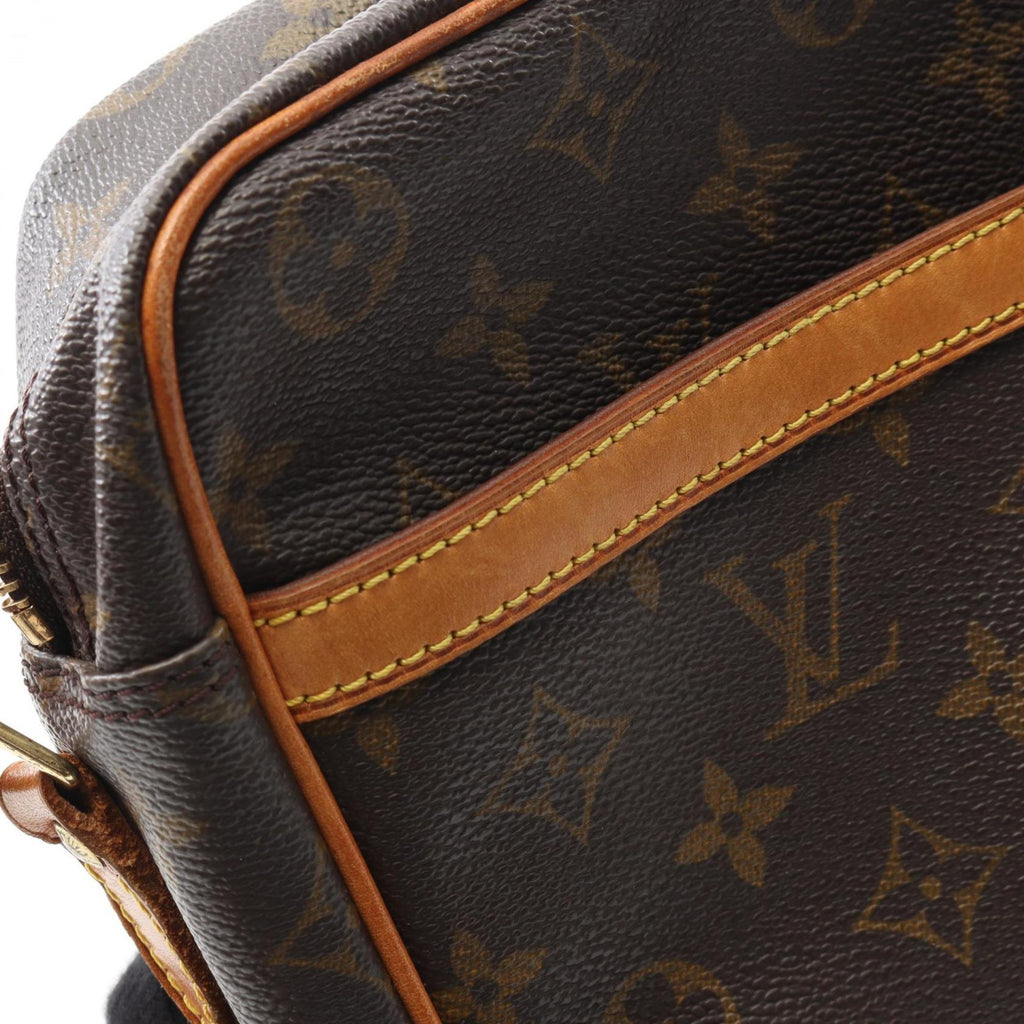 Louis Vuitton Brown Coated Canvas Pvc Monogram Leather Shoulder Bag