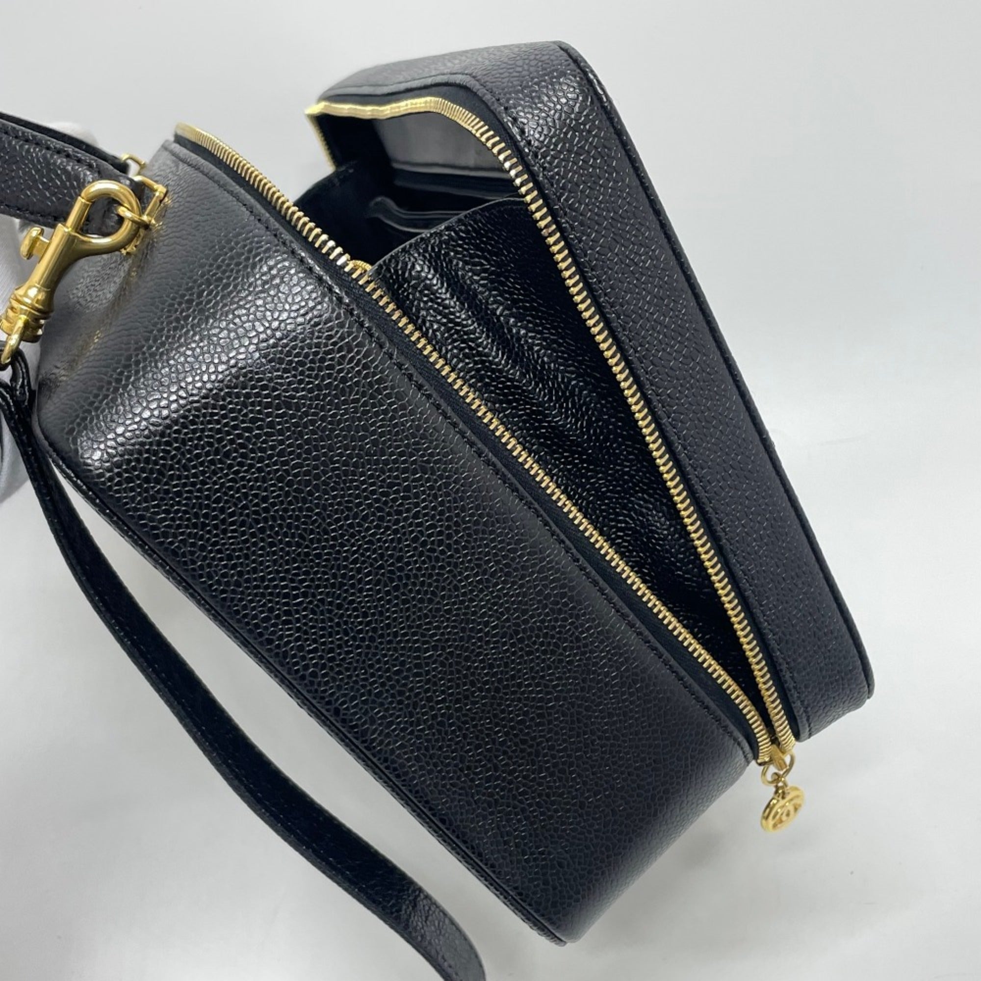 Chanel Black Leather Handbag