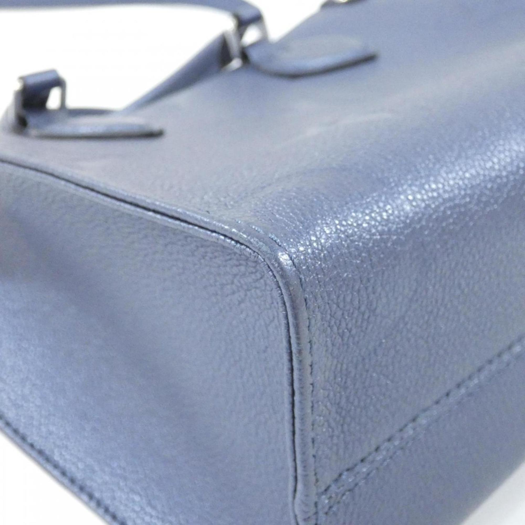 Louis Vuitton Navy Leather Handbag