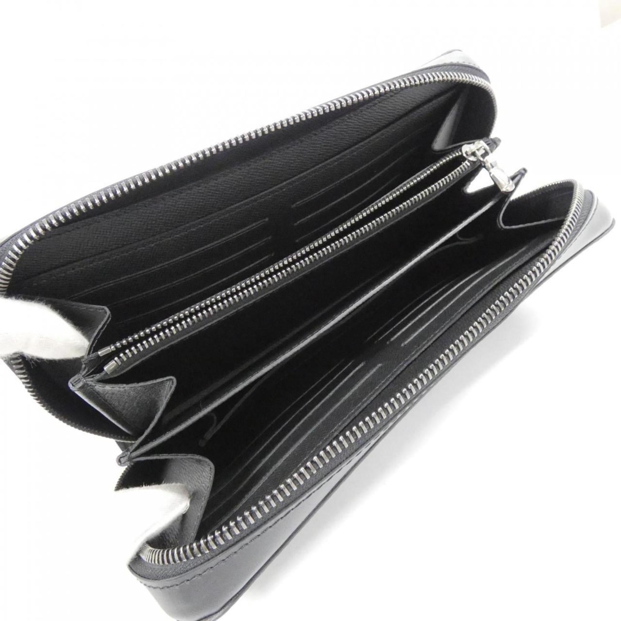 Louis Vuitton Black Coated Canvas Long Wallet