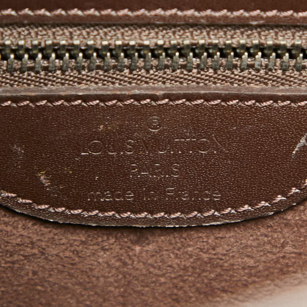 Louis Vuitton Brown Moka Leather Handbag Shoulder Bag