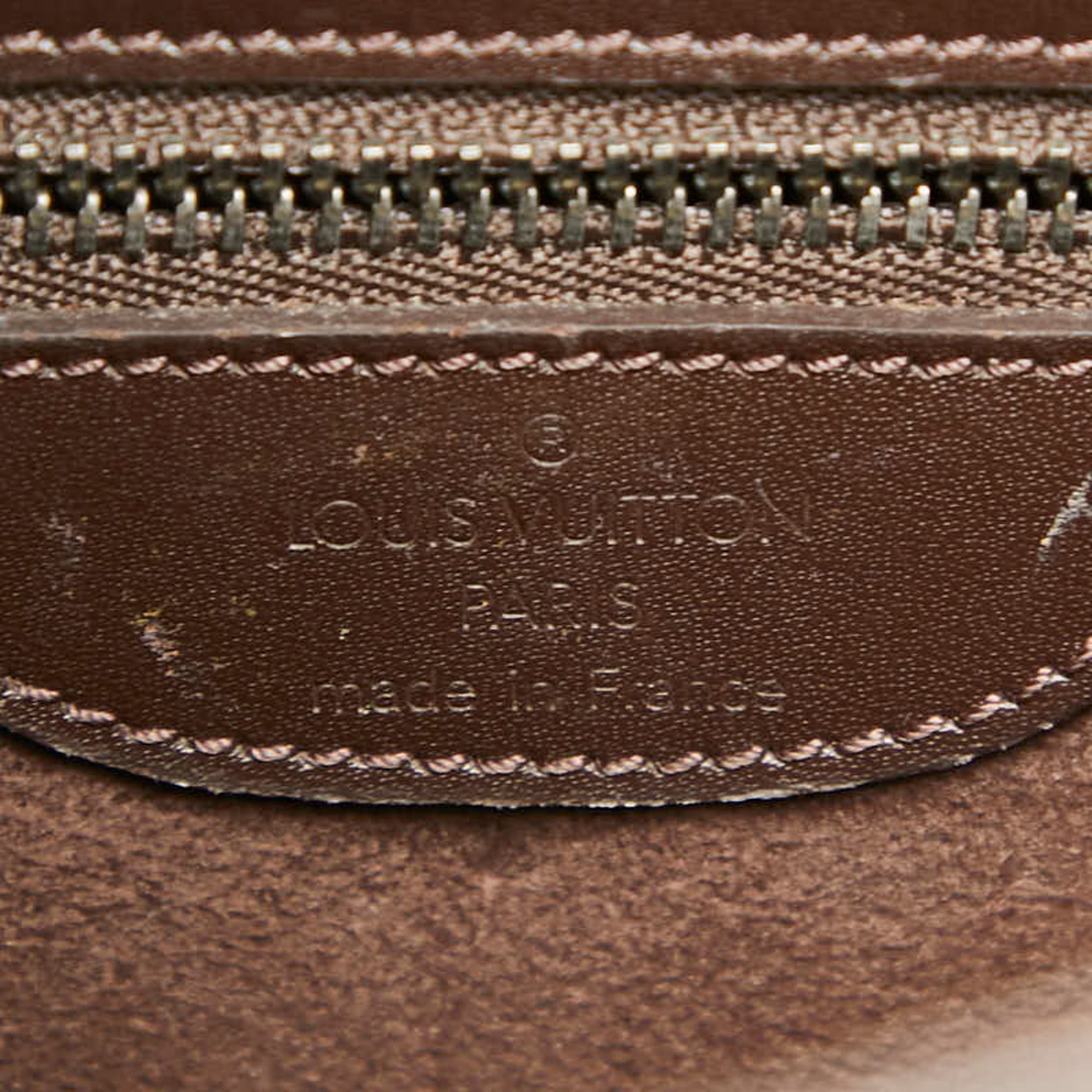 Louis Vuitton Brown Moka Leather Handbag Shoulder Bag