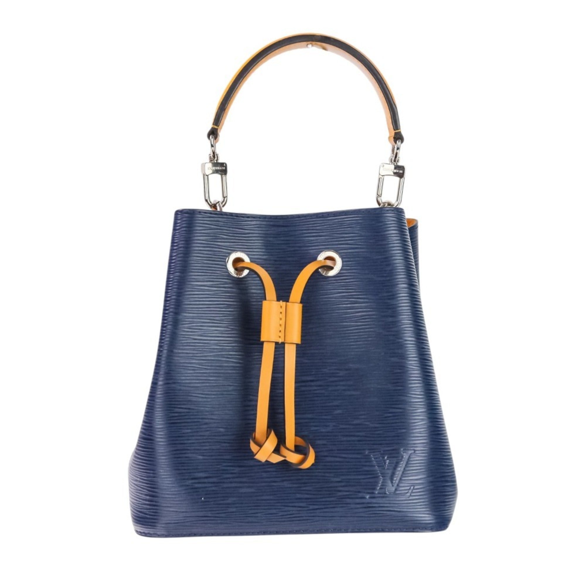 Louis Vuitton Indigo Navy Orange Saffron Handbag Shoulder Bag