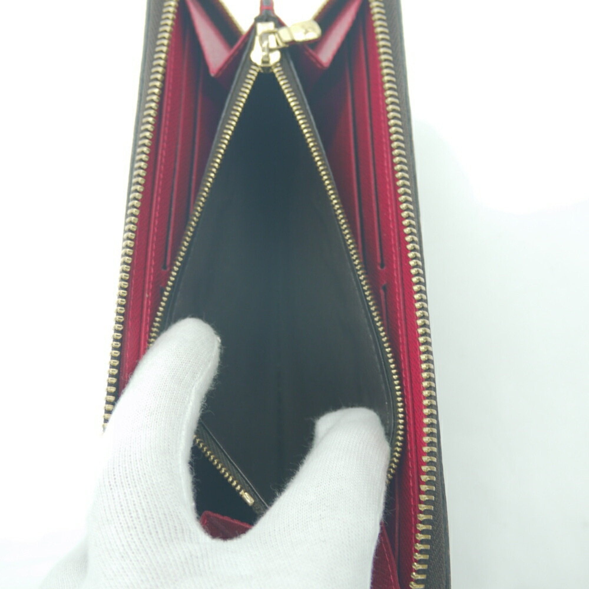 Louis Vuitton Brown Cerise Damier Canvas Long Wallet