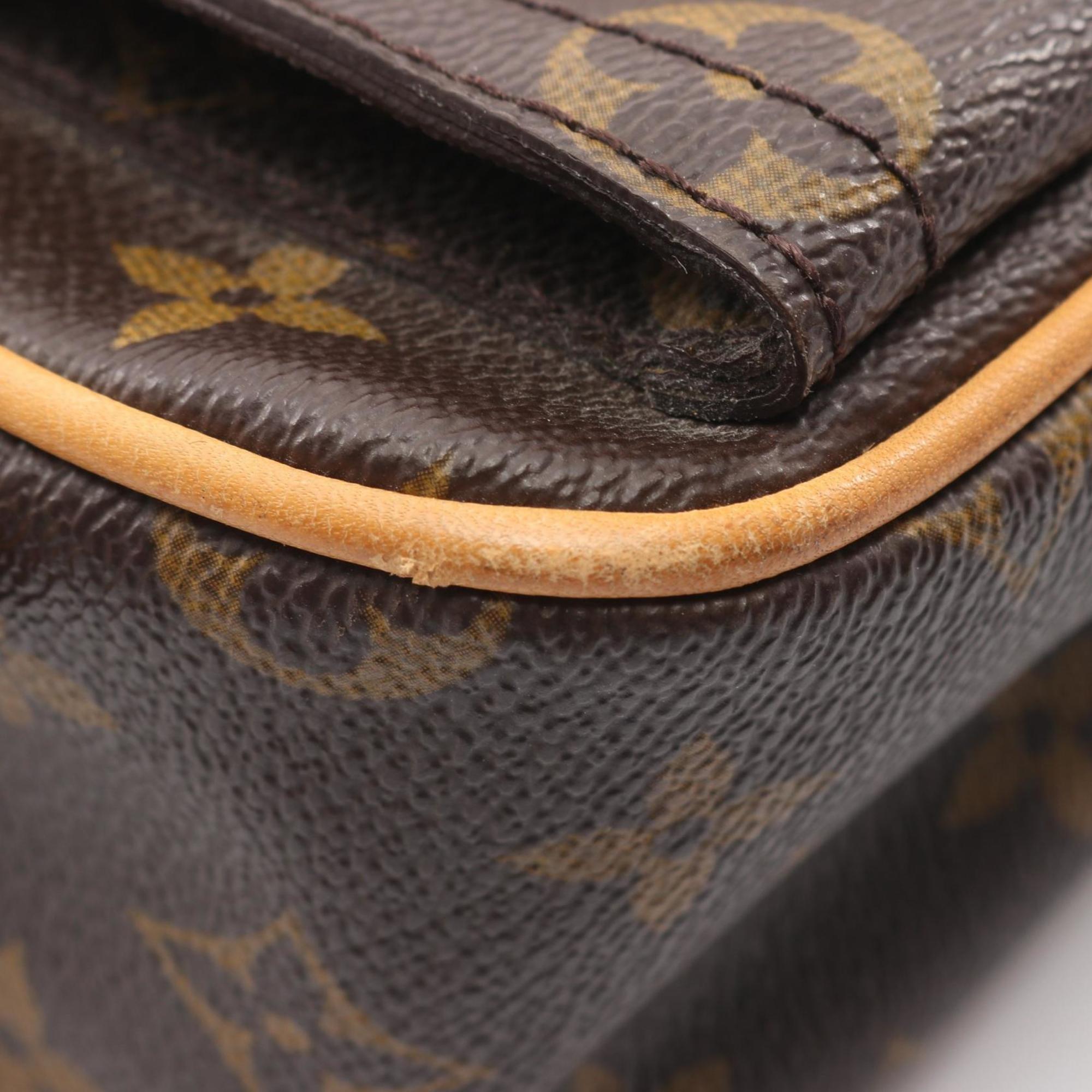 Louis Vuitton Brown Coated Canvas Pvc Leather Monogram Handbag Shoulder Bag