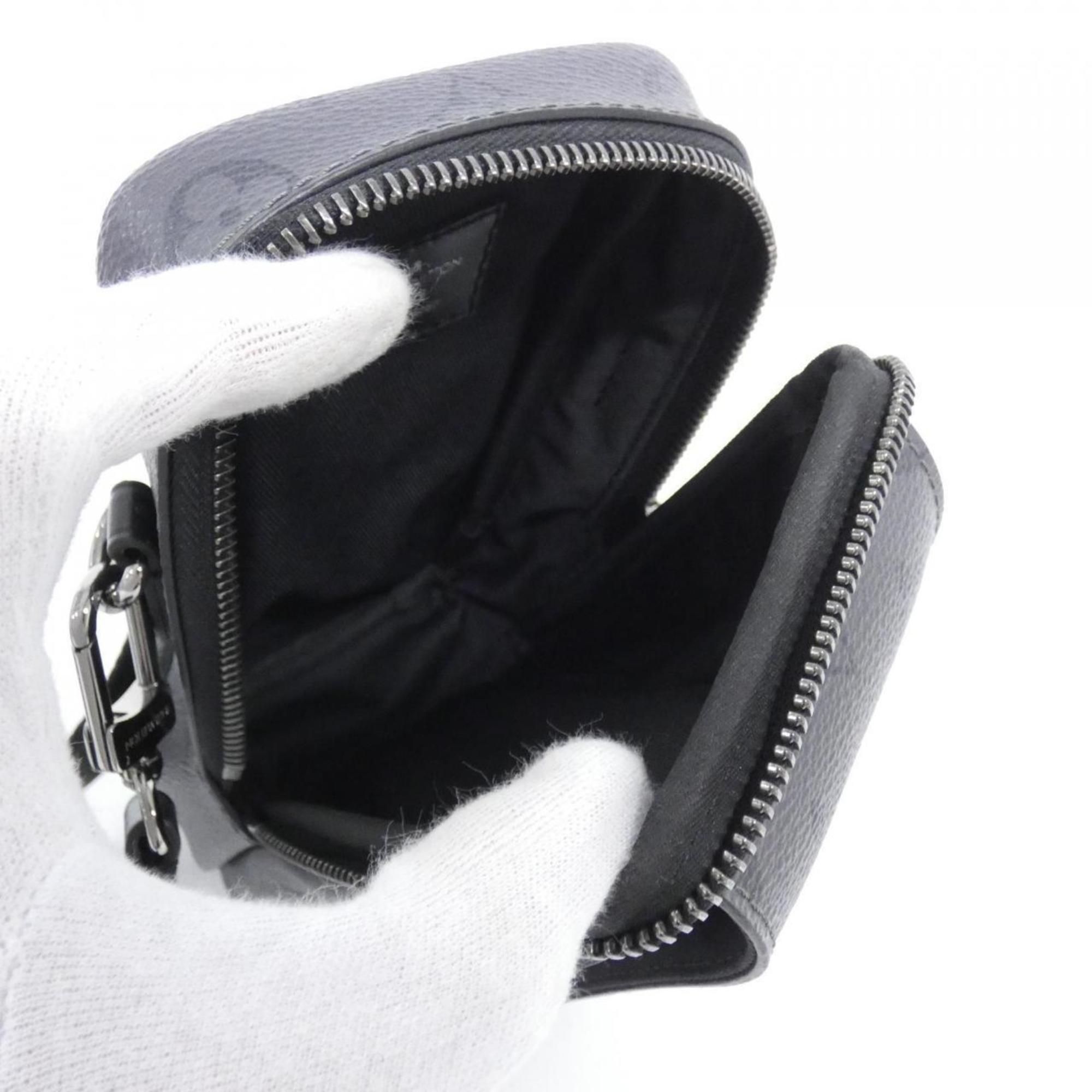 Louis Vuitton Black Coated Canvas Shoulder Bag