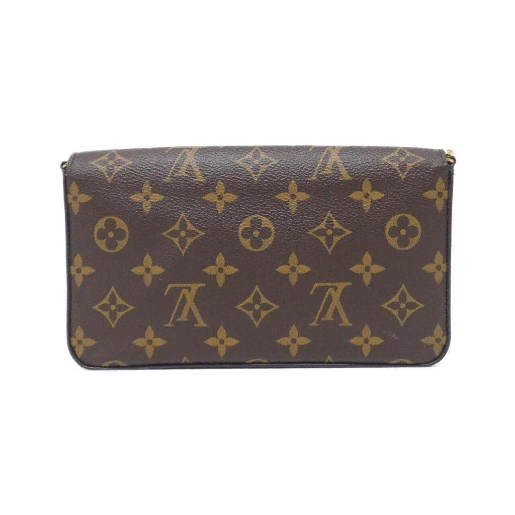 Louis Vuitton Monogram Marron Coated Canvas Pochette Shoulder Bag