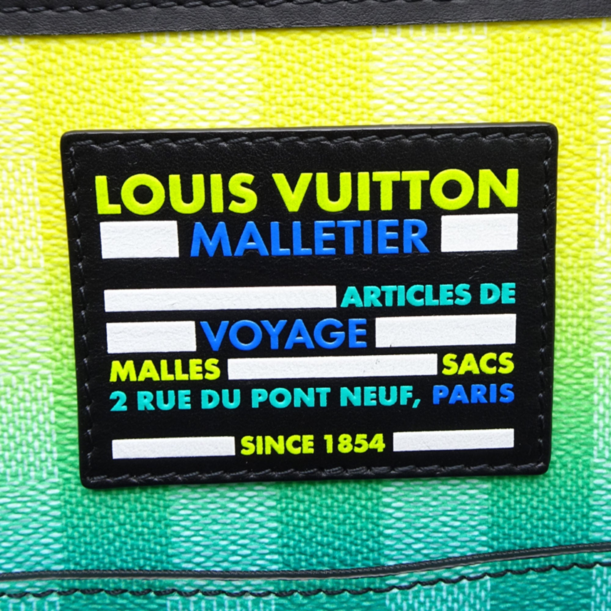Louis Vuitton Green Damier Canvas Boston Bag
