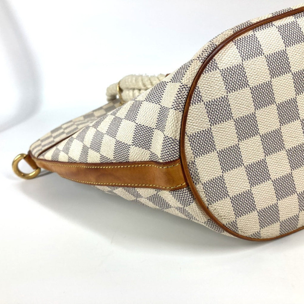 Louis Vuitton White Damier Azur Shoulder Bag Tote Bag