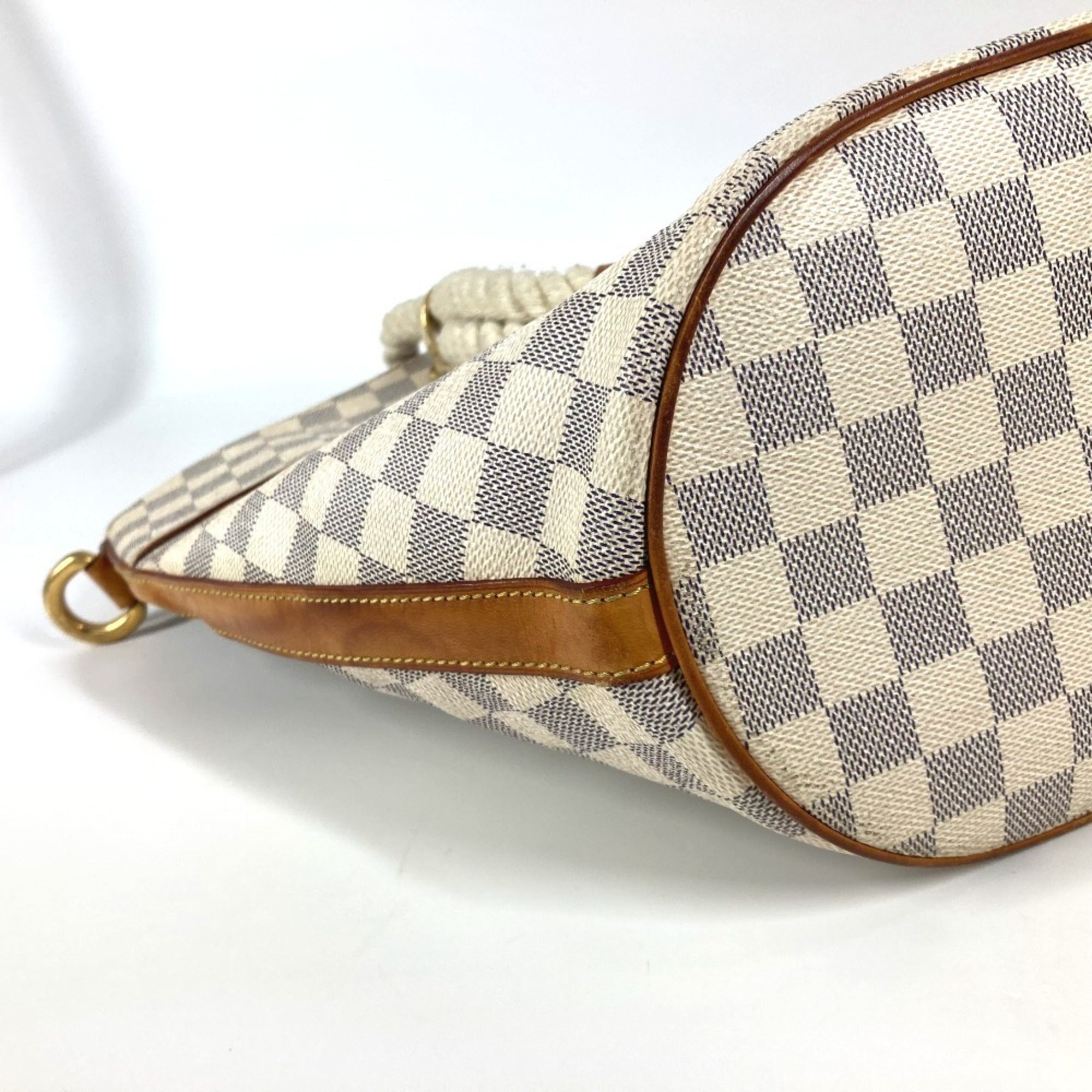 Louis Vuitton White Damier Azur Shoulder Bag Tote Bag