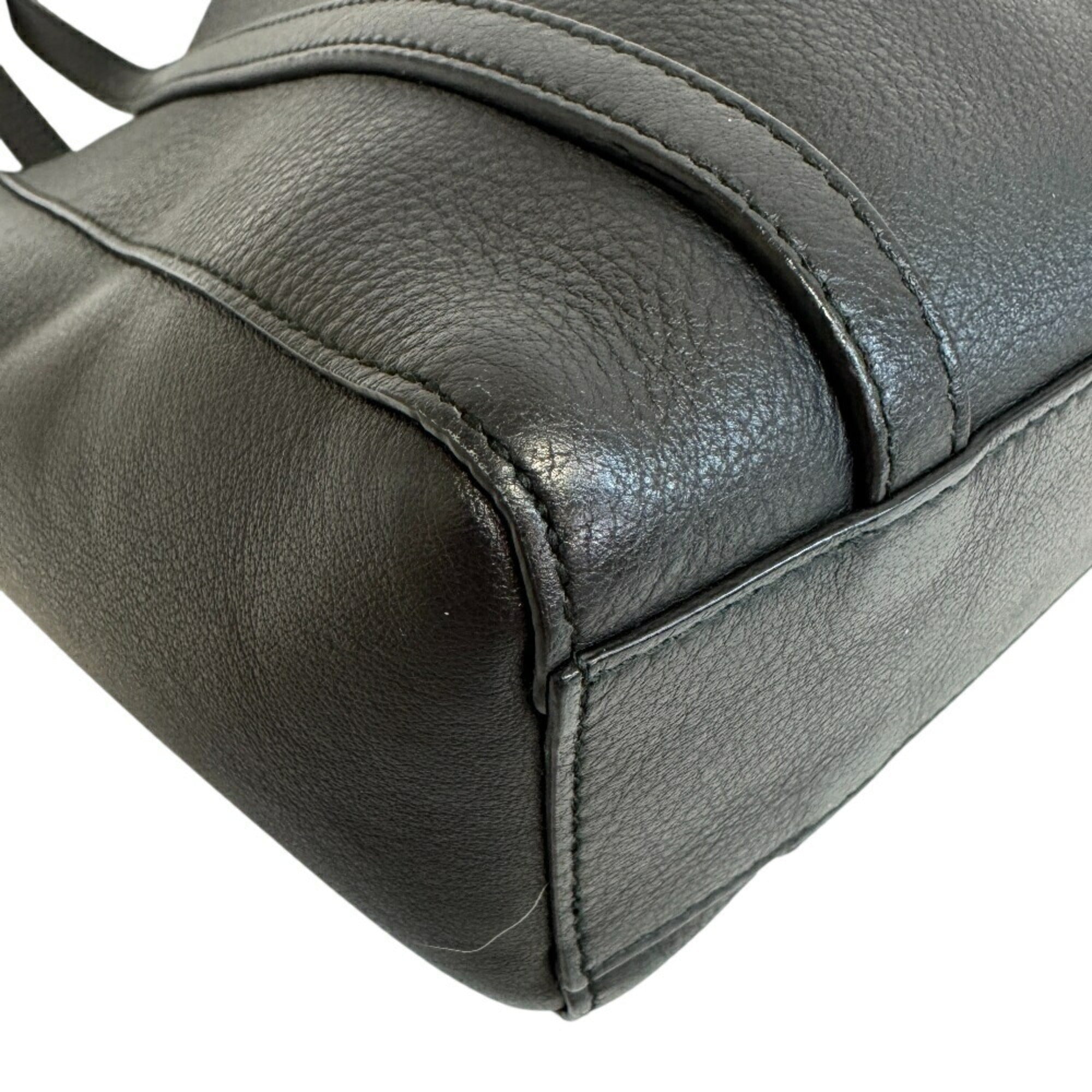 Balenciaga Black Leather Hand