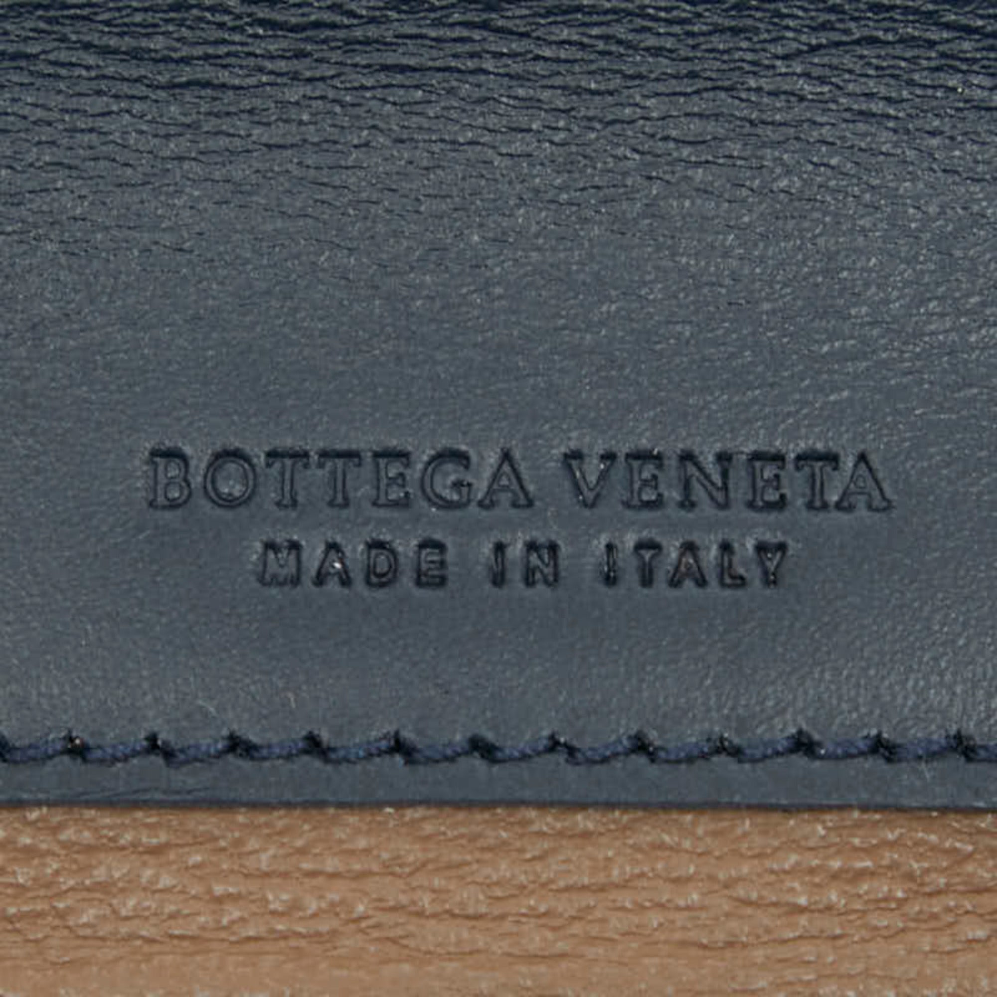 Bottega Veneta Navy Leather Wallet (Bi-Fold)