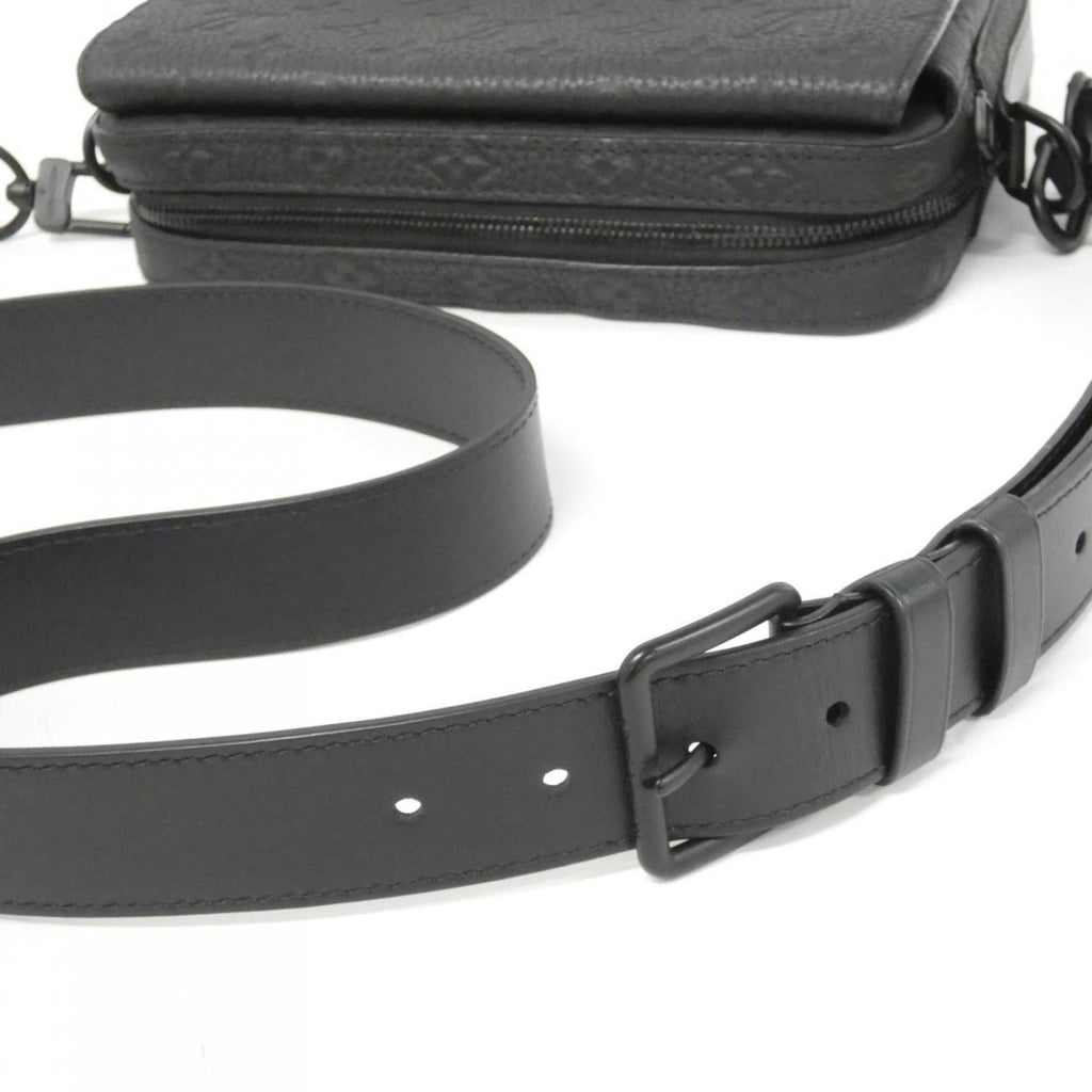 Louis Vuitton Black Leather Shoulder Bag