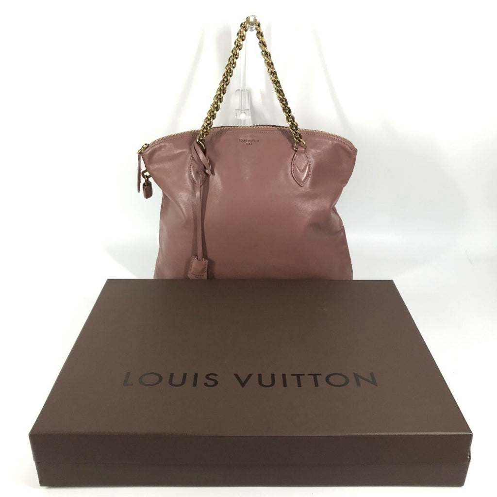 Louis Vuitton Pink Rose Leather Shoulder Bag Tote Bag