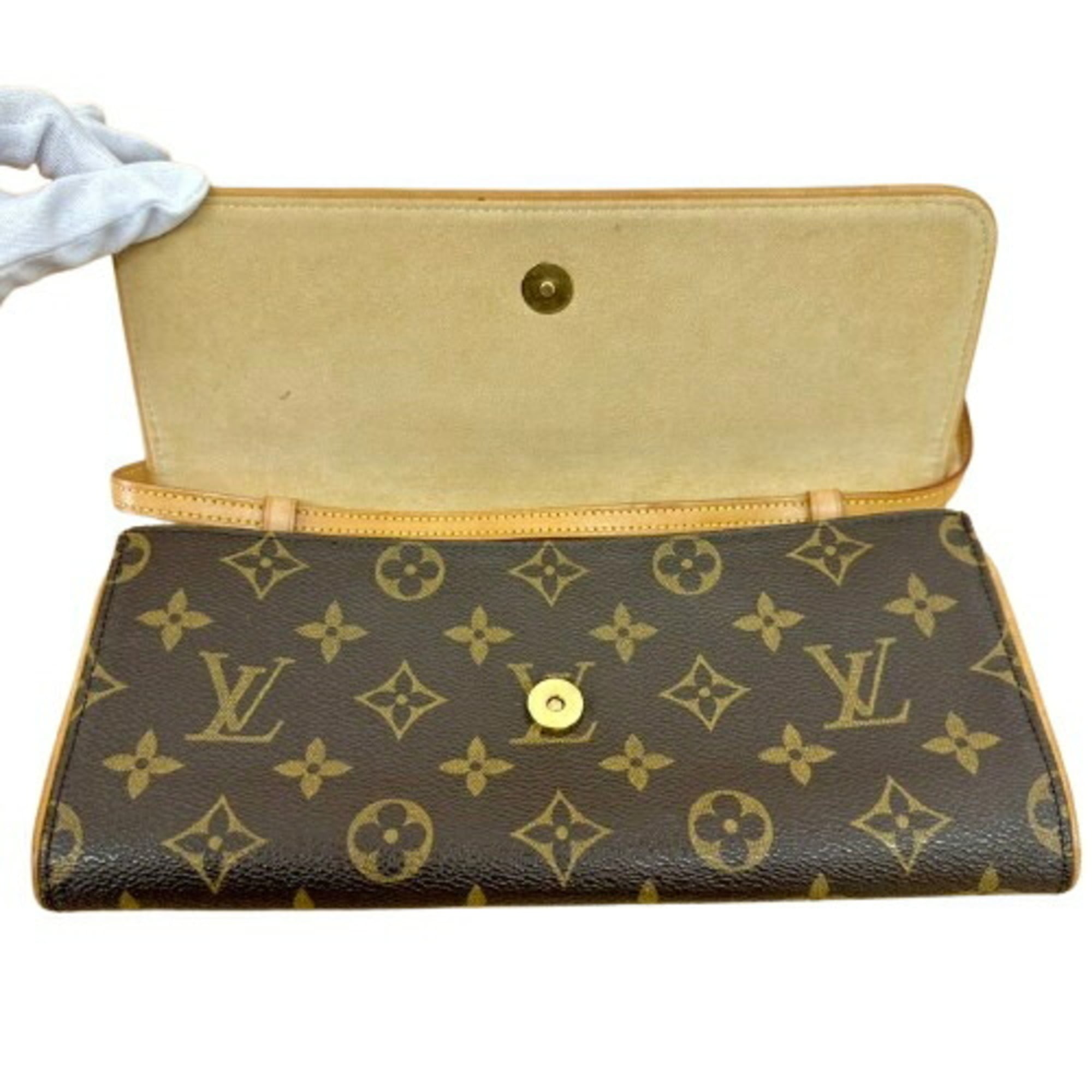 Louis Vuitton Monogram Brown Leather Shoulder Bag