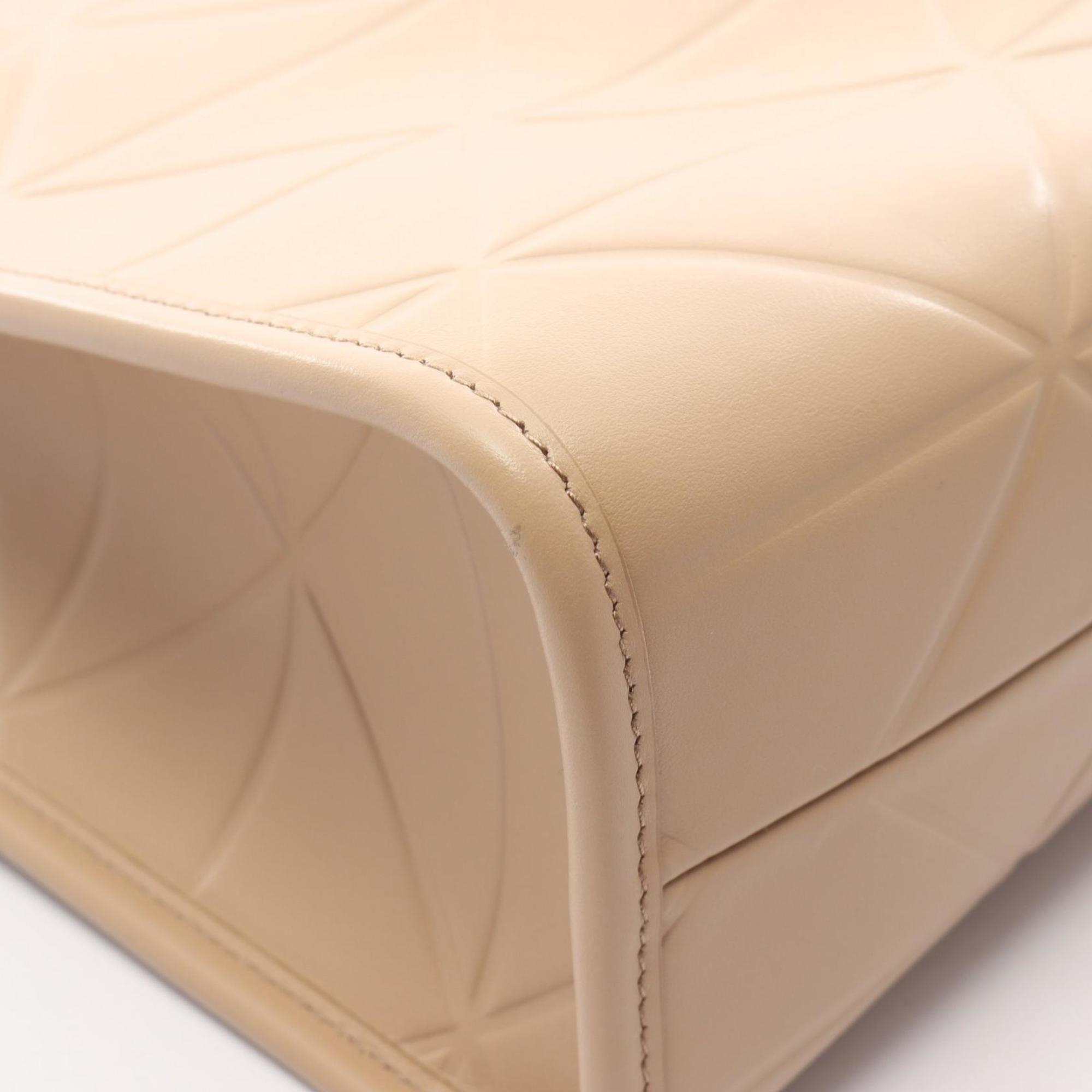 Prada Beige Leather Tote Bag