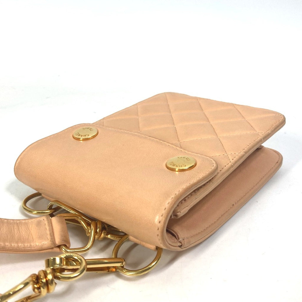 Chanel Pink Leather Shoulder Bag