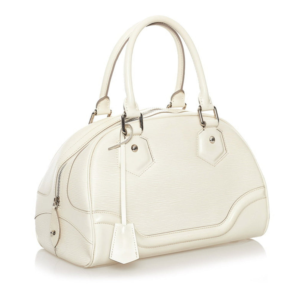 Louis Vuitton Epi Montaigne PM Handbag M5932J White Leather Ladies LOUIS VUITTON