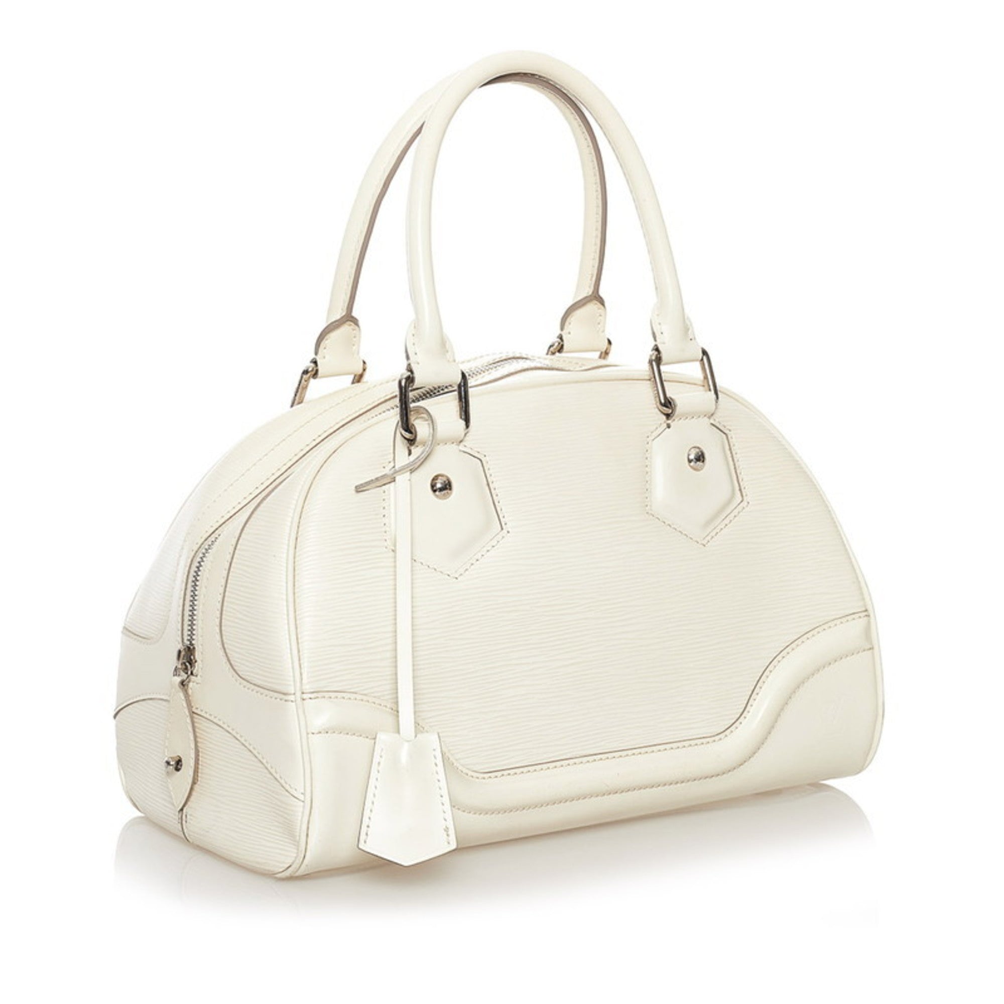 Louis Vuitton Epi Montaigne PM Handbag M5932J White Leather Ladies LOUIS VUITTON