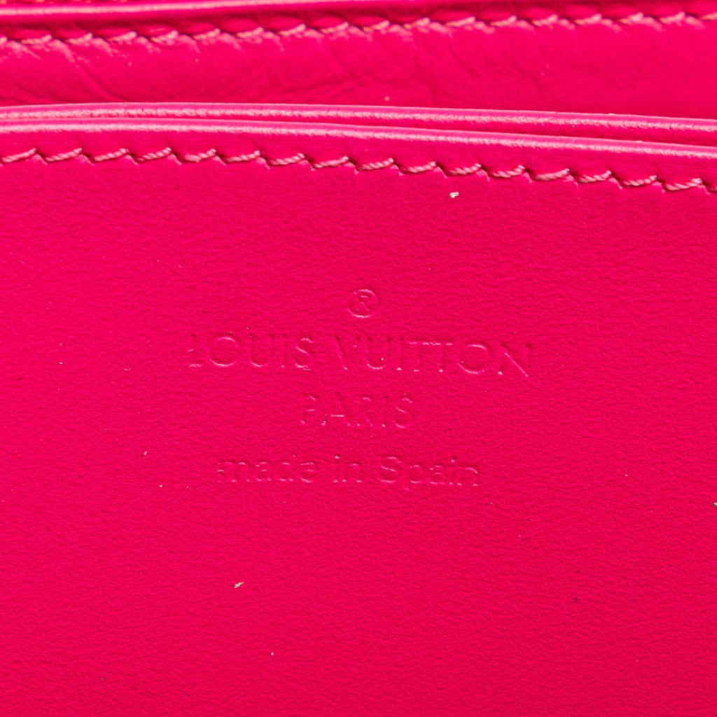 Louis Vuitton Blue Multi-Color Pink Patent Leather Long Wallet