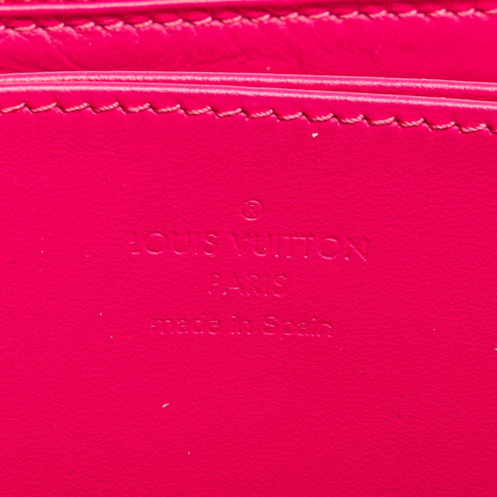 Louis Vuitton Blue Multi-Color Pink Patent Leather Long Wallet
