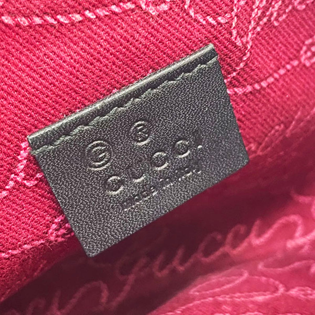 Gucci Guccissima Black Leather Pouch (Pre-Owned)