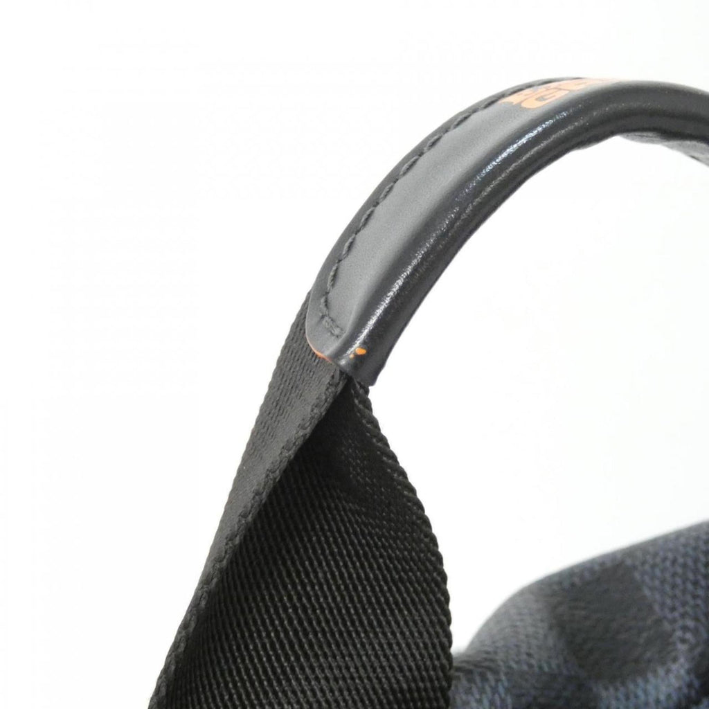 Louis Vuitton Black Cobalt Coated Canvas Backpack