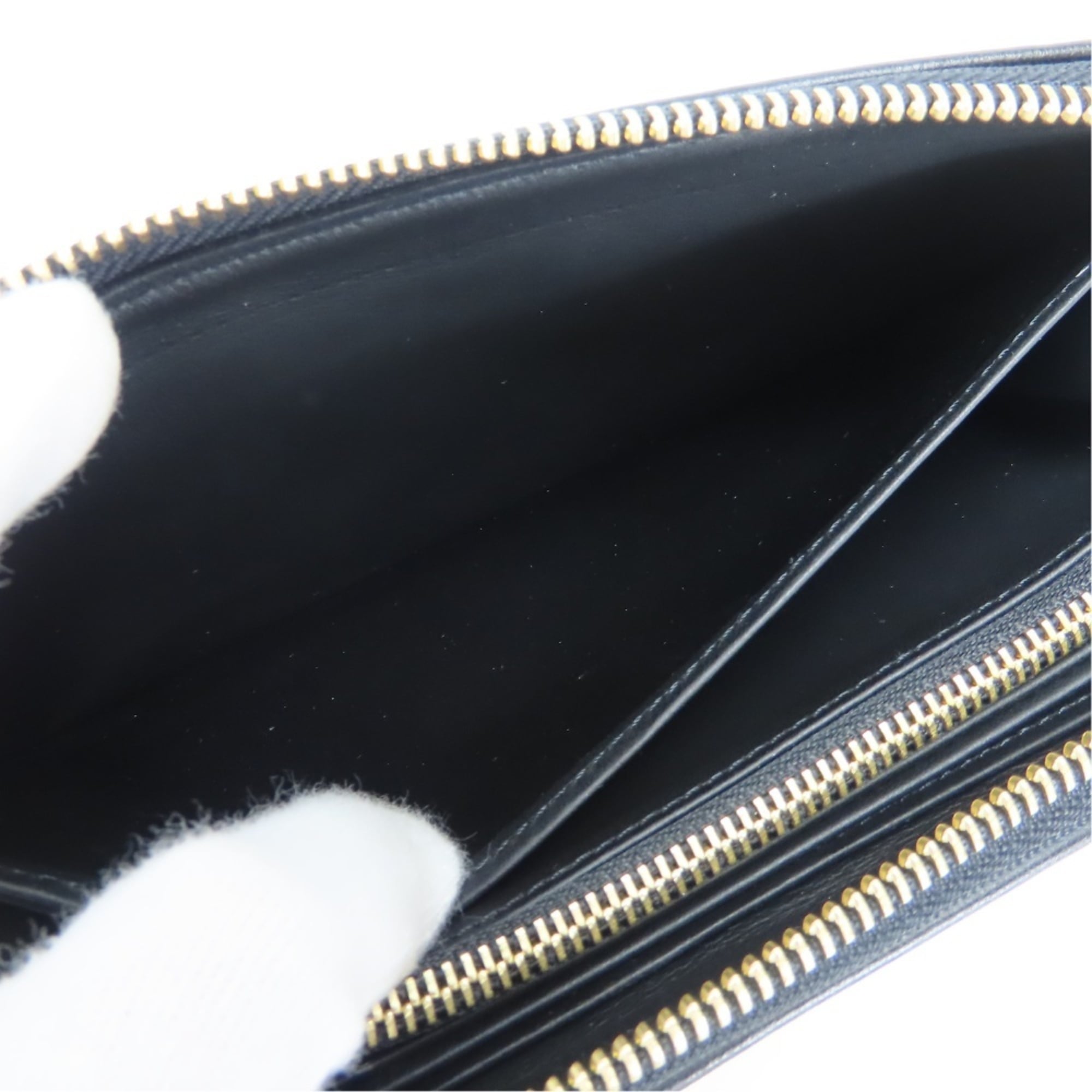 Louis Vuitton Black Noir Leather Coin Purse/Coin Case