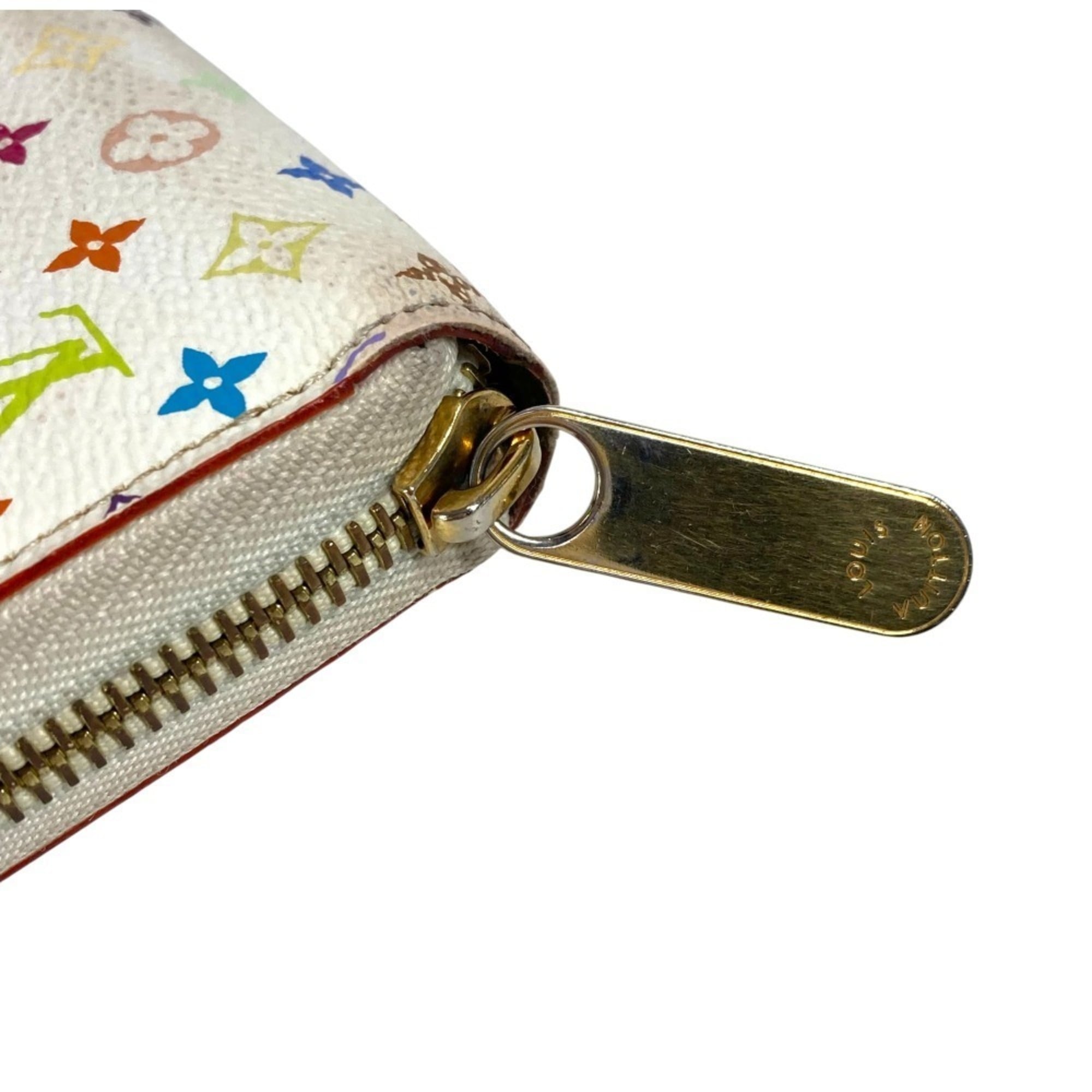 Louis Vuitton Pink White Monogram Multicolore Long Wallet