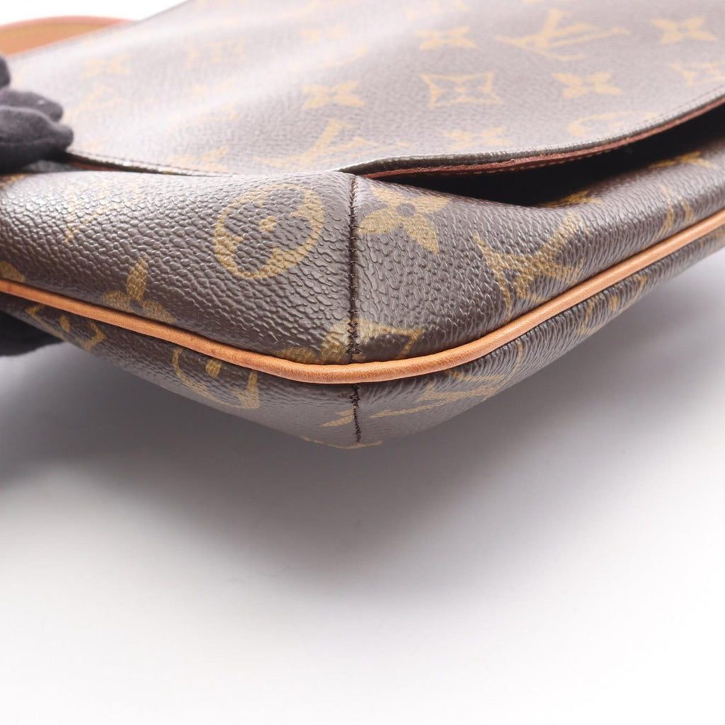 Louis Vuitton Brown Coated Canvas Pvc Monogram Leather Shoulder Bag