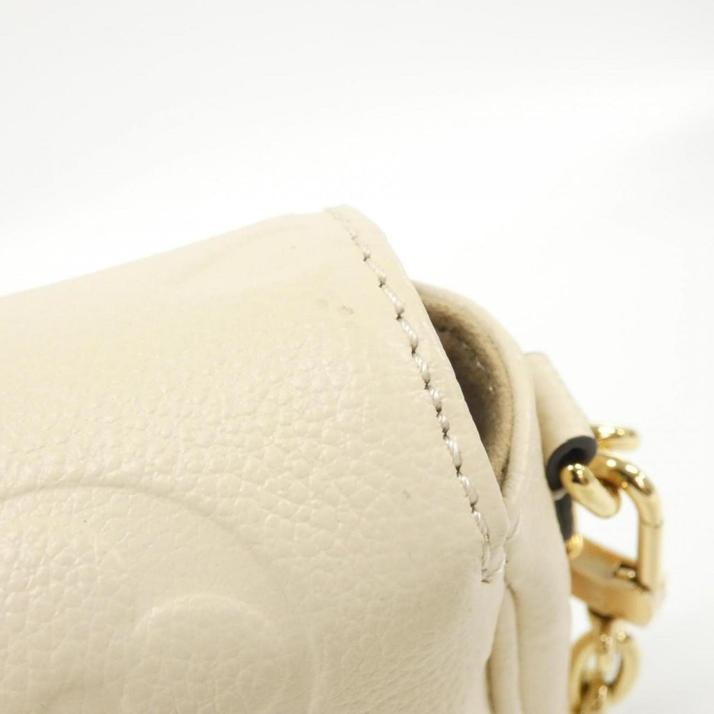 Louis Vuitton Cream Leather Shoulder Bag