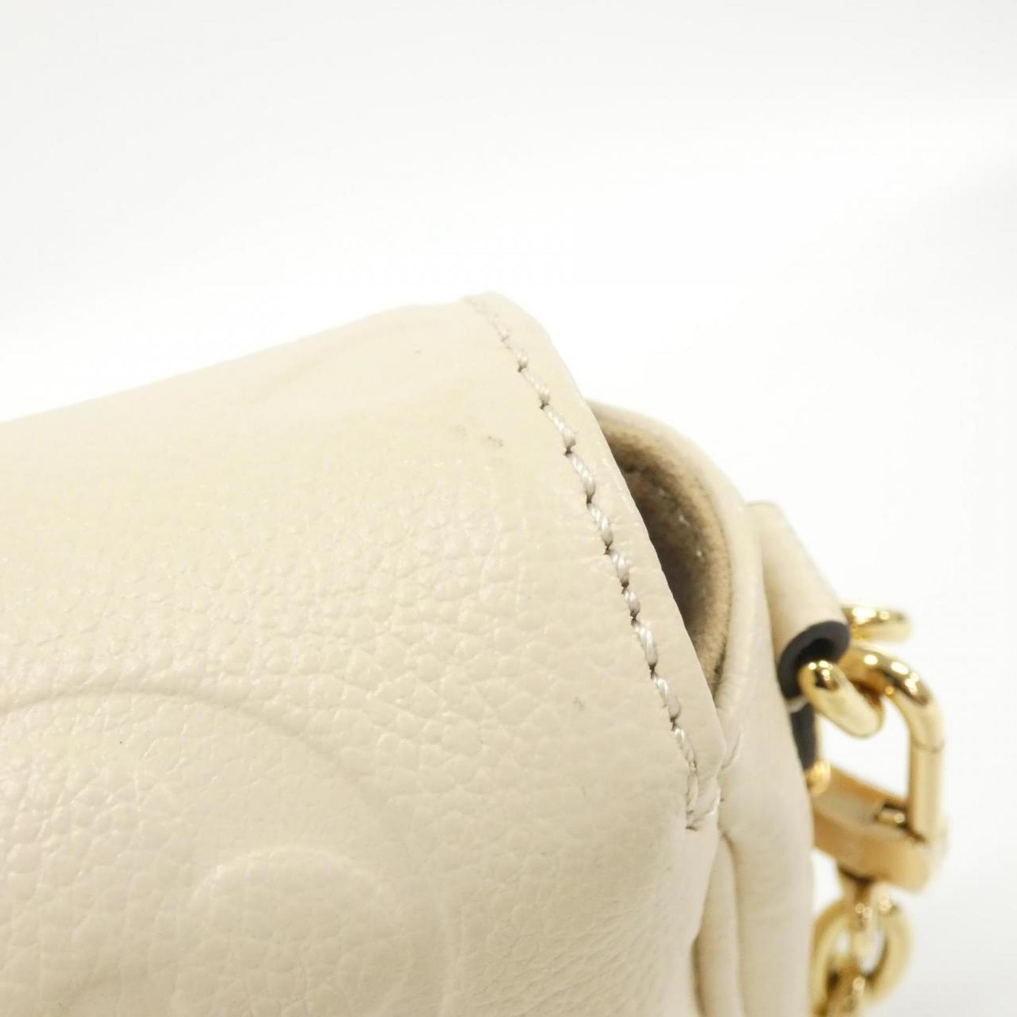 Louis Vuitton Cream Leather Shoulder Bag