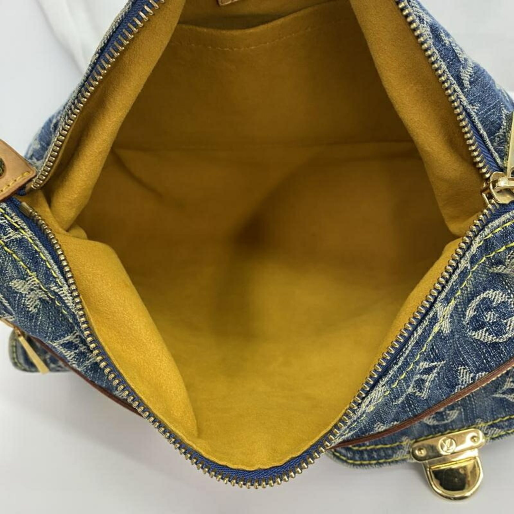 Louis Vuitton Blue Denim Shoulder Bag