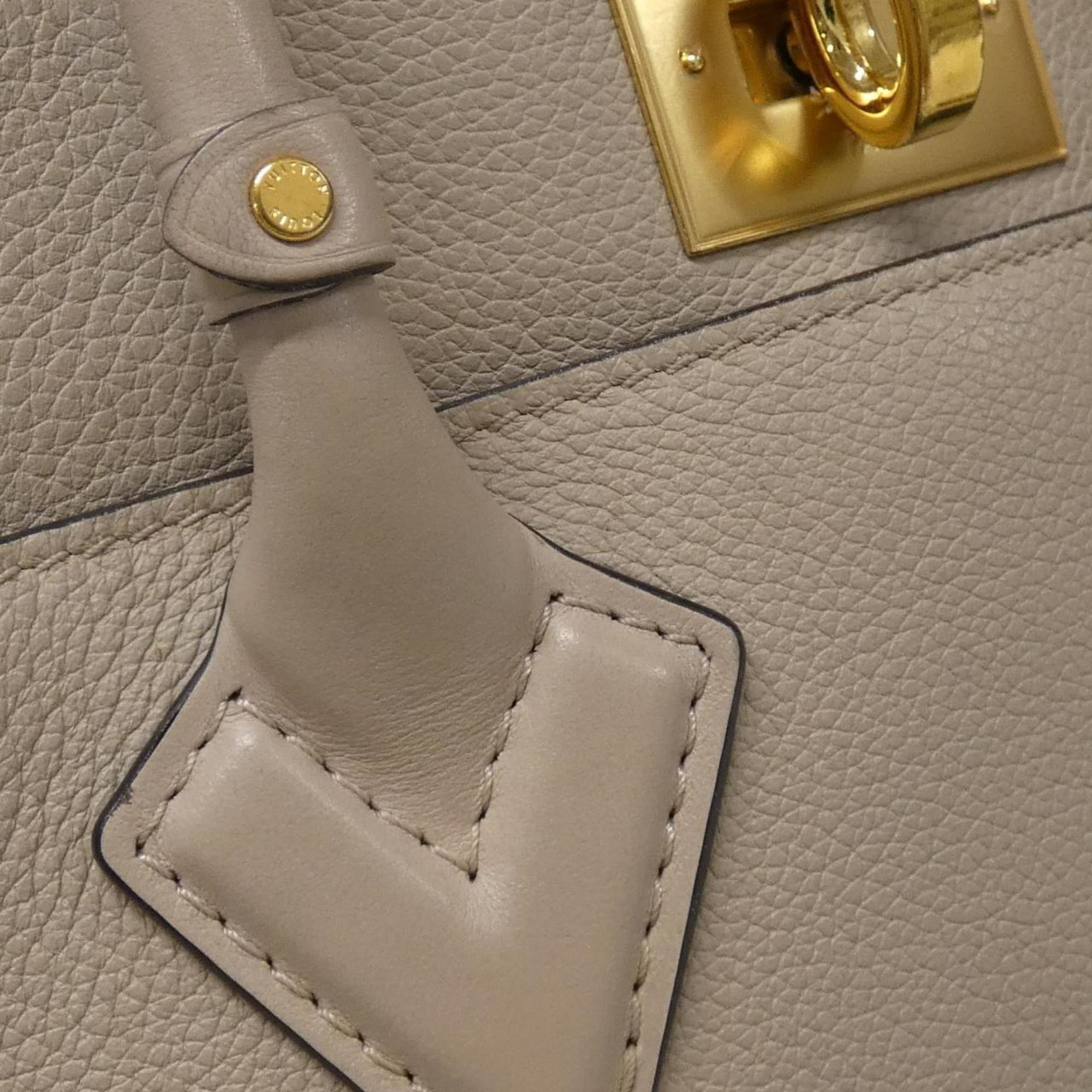 Louis Vuitton Grayish Coated Canvas Leather Handbag