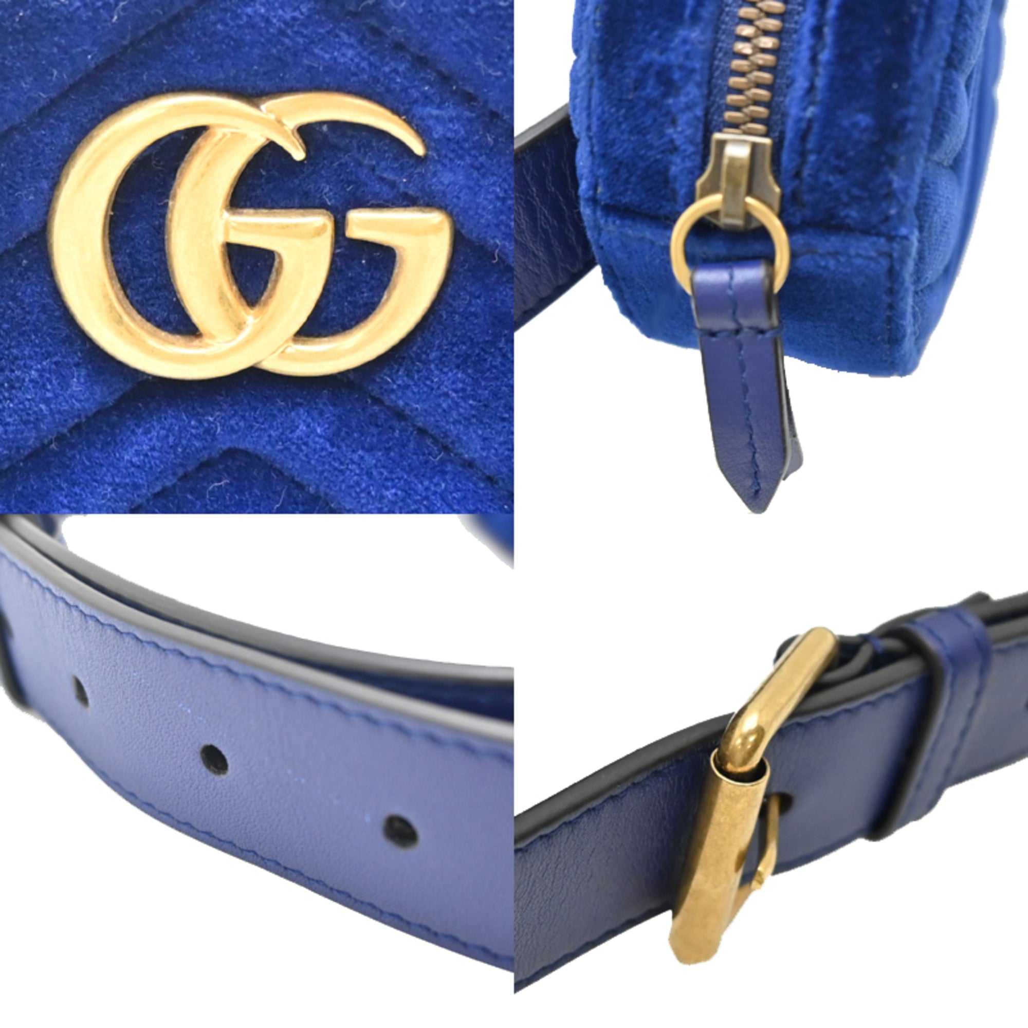 Gucci Blue Fanny Pack Pouch (Pre-Owned)