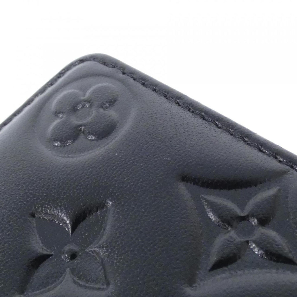 Louis Vuitton Black Leather Coin Purse/Coin Case