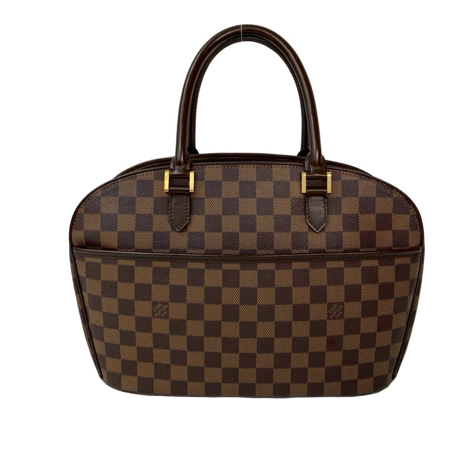 Louis Vuitton Brown Leather Pvc Boston Bag Handbag