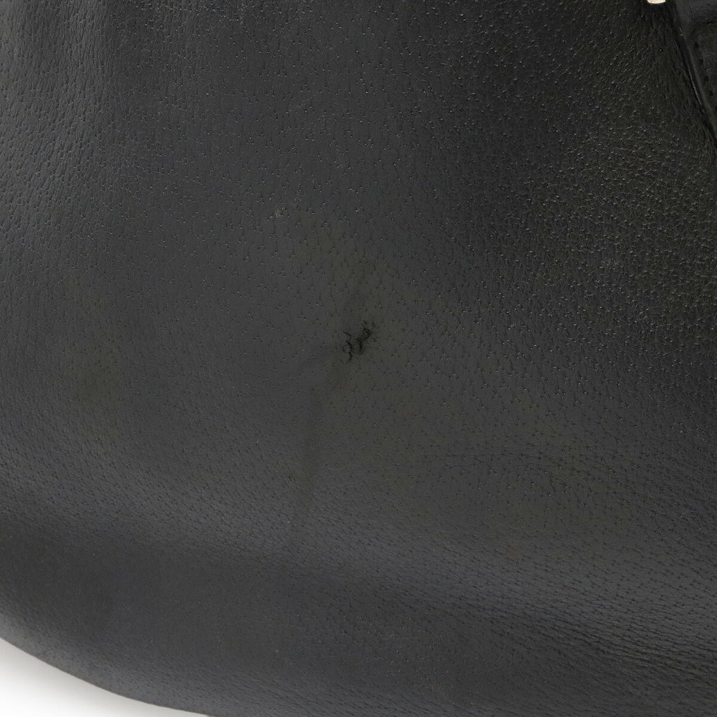 Gucci Abbey Black Leather Shoulder Bag Tote Bag (Pre-Owned)