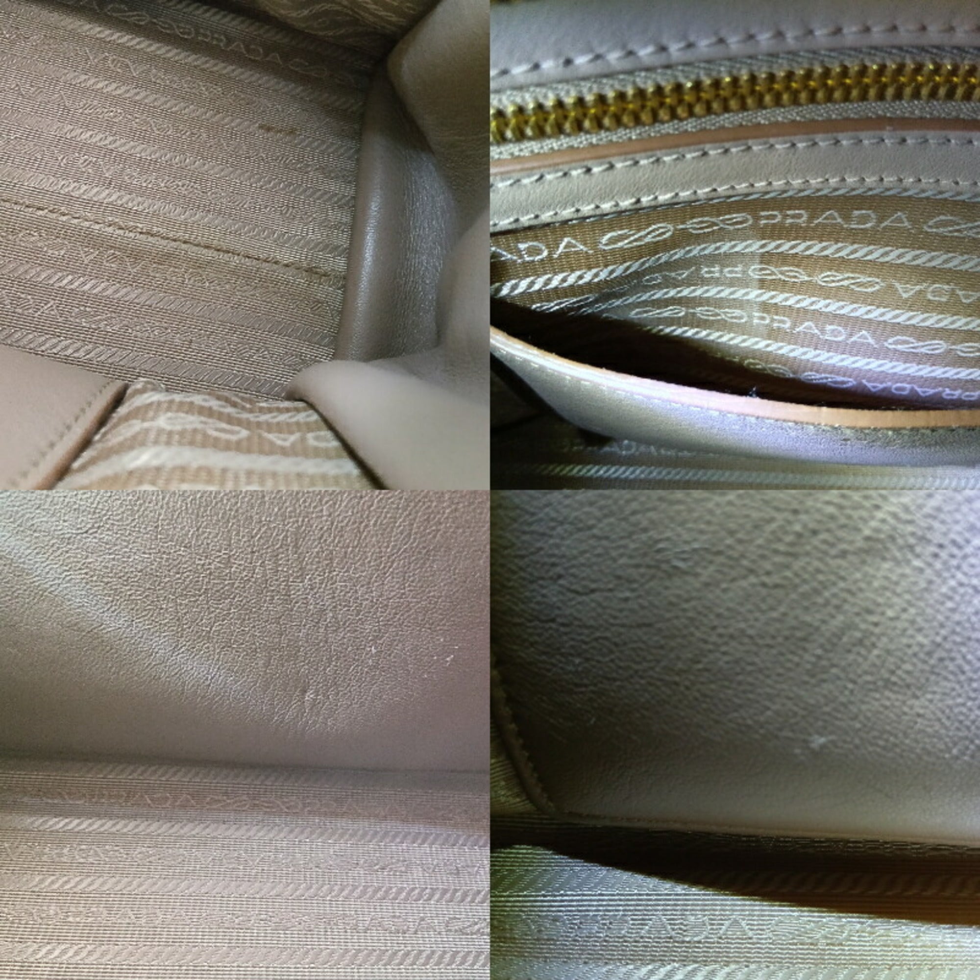 Prada Beige Leather Handbag