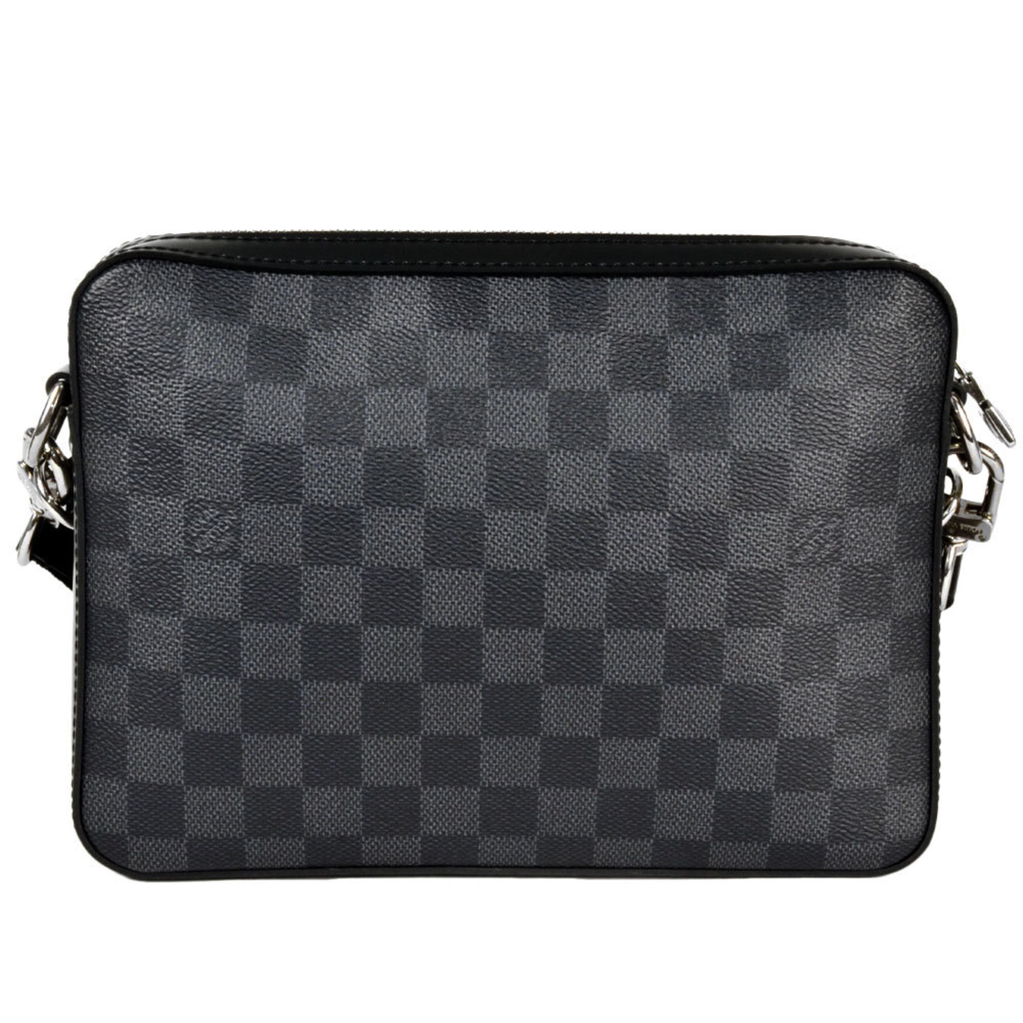 Louis Vuitton Black Damier Graphite Damier Graphite Shoulder Bag