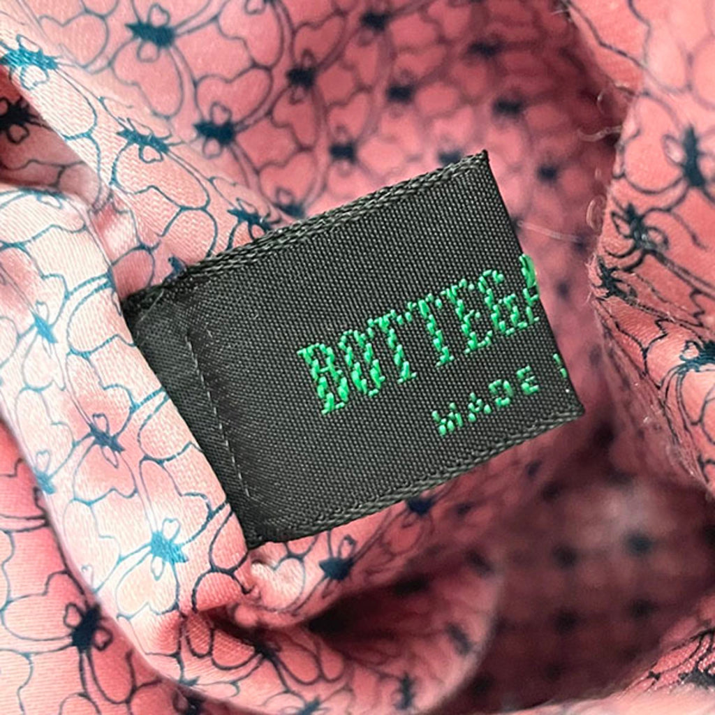 Bottega Veneta Navy Pink Velvet Pouch