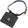 Chanel Black Leather Fanny Pack