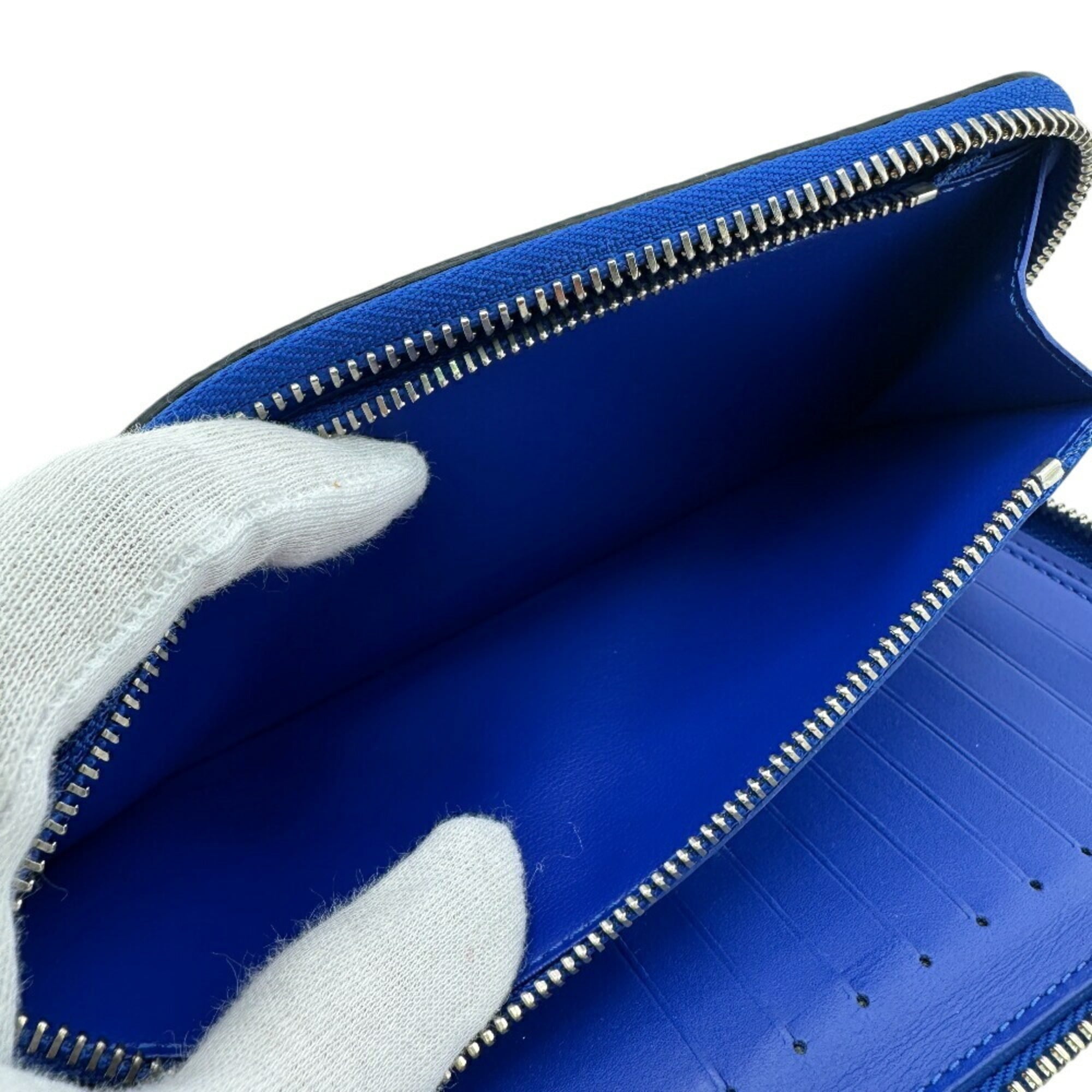Louis Vuitton Blue Pink Leather Long Wallet