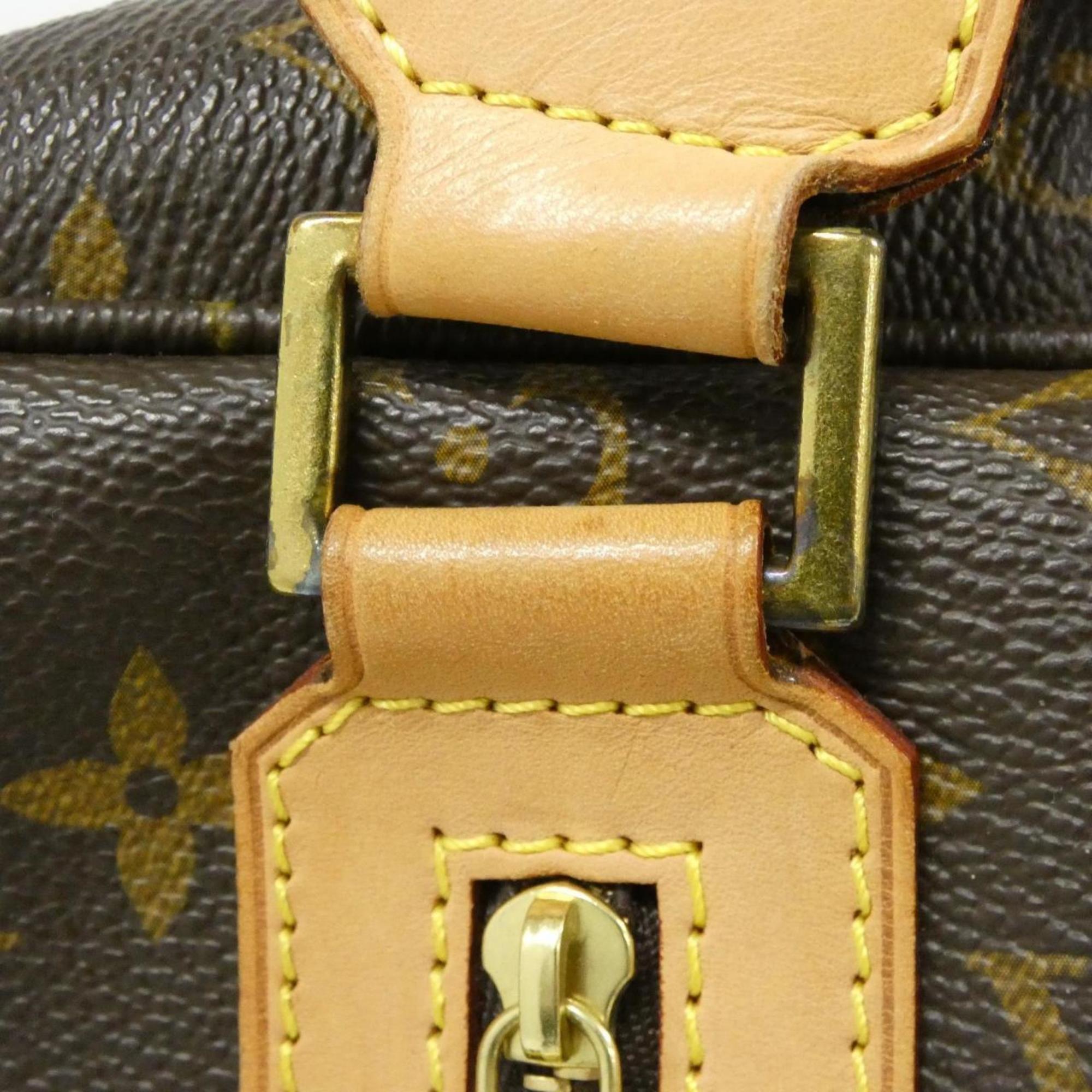 Louis Vuitton Brown Coated Canvas Handbag