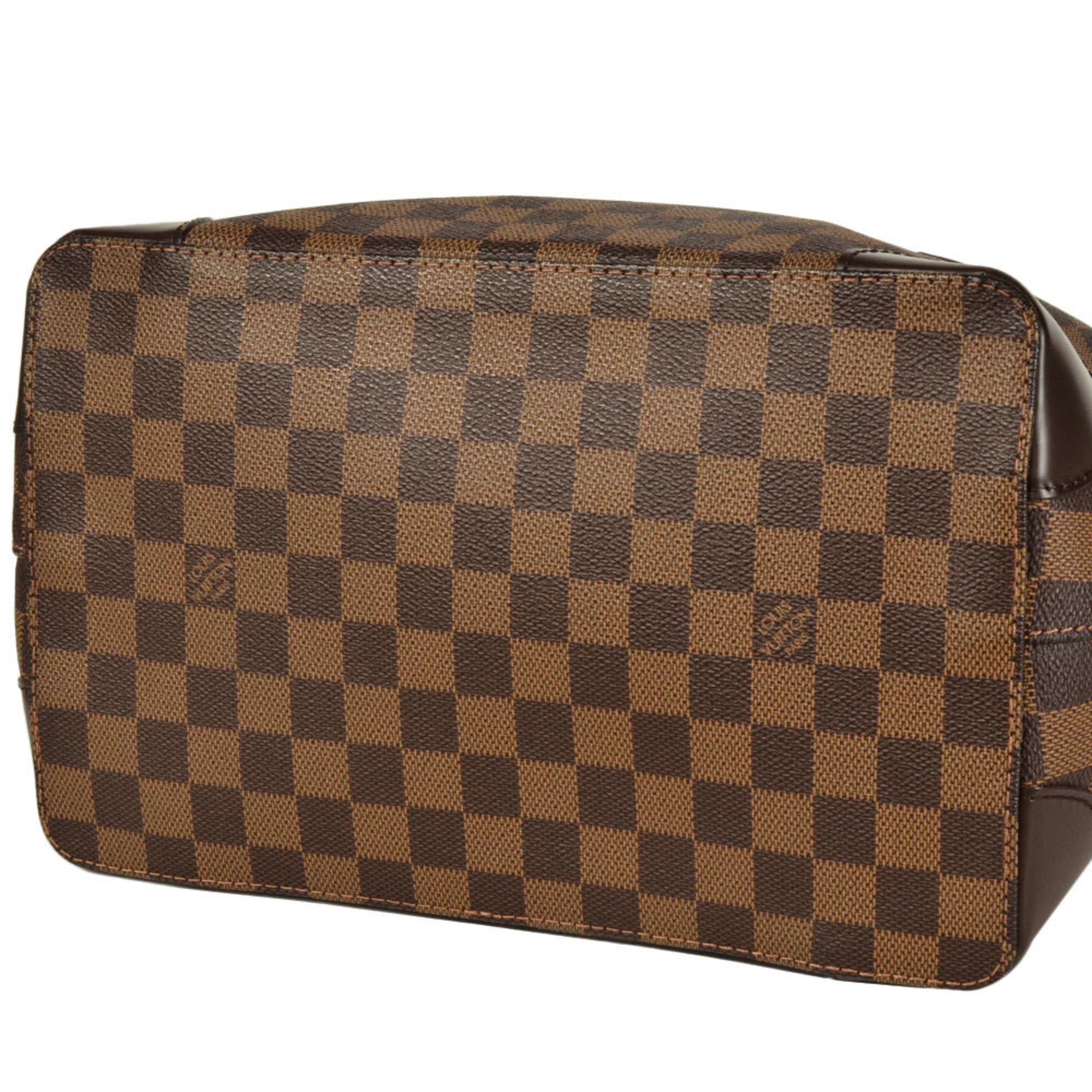 Louis Vuitton Damier Canvas Ebene Damier Canvas Handbag Tote Bag