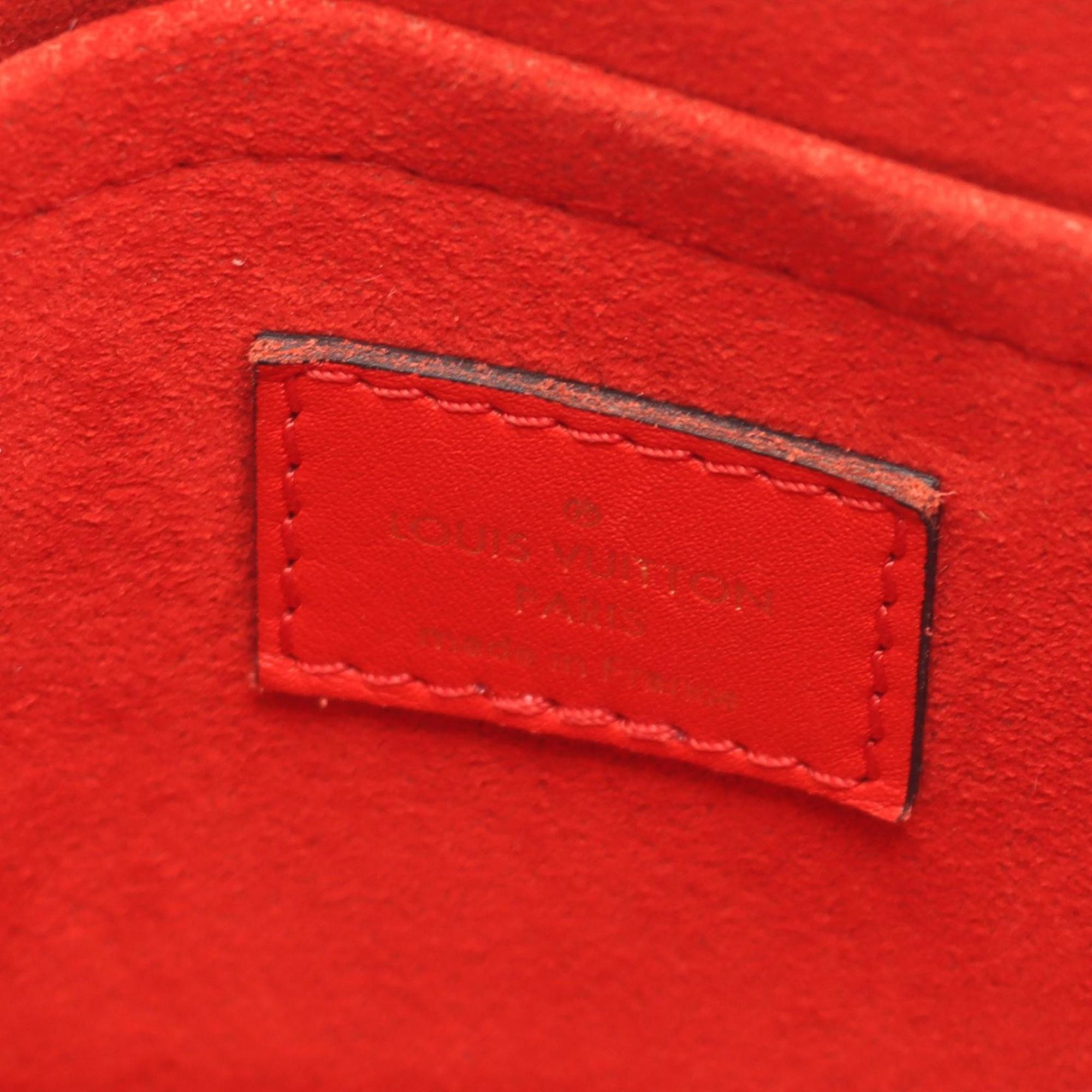 Louis Vuitton Brown Coquelicots Monogram Red Color Coated Canvas Leather Handbag