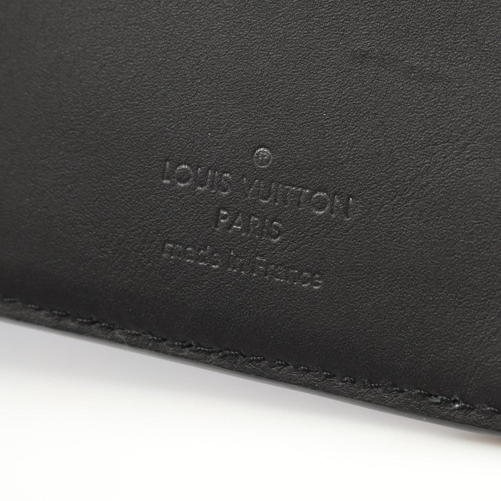 Louis Vuitton Black Leather Long Wallet