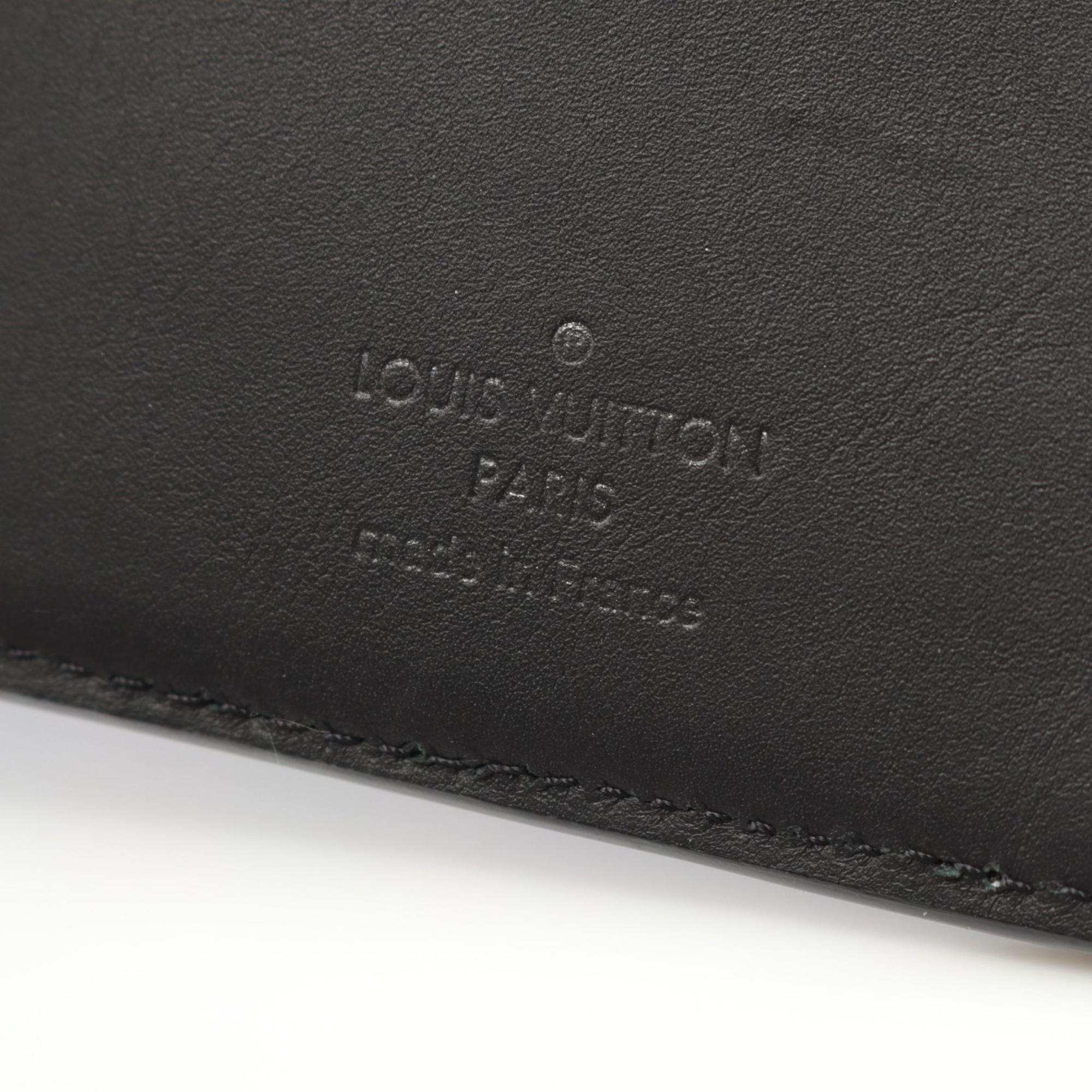 Louis Vuitton Black Leather Long Wallet